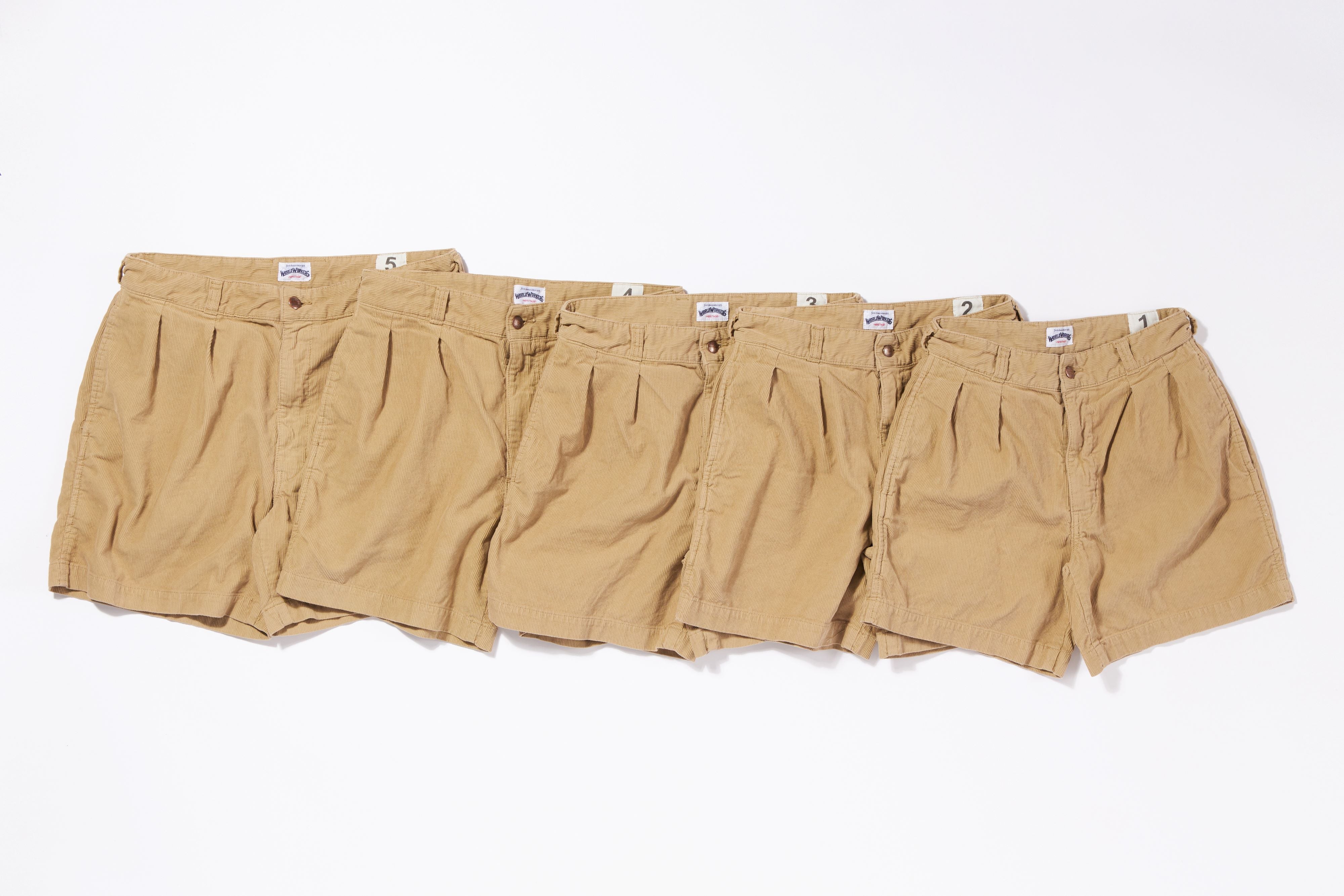 World Workers×2nd ビーチコーデュロイ M-52ショーツ