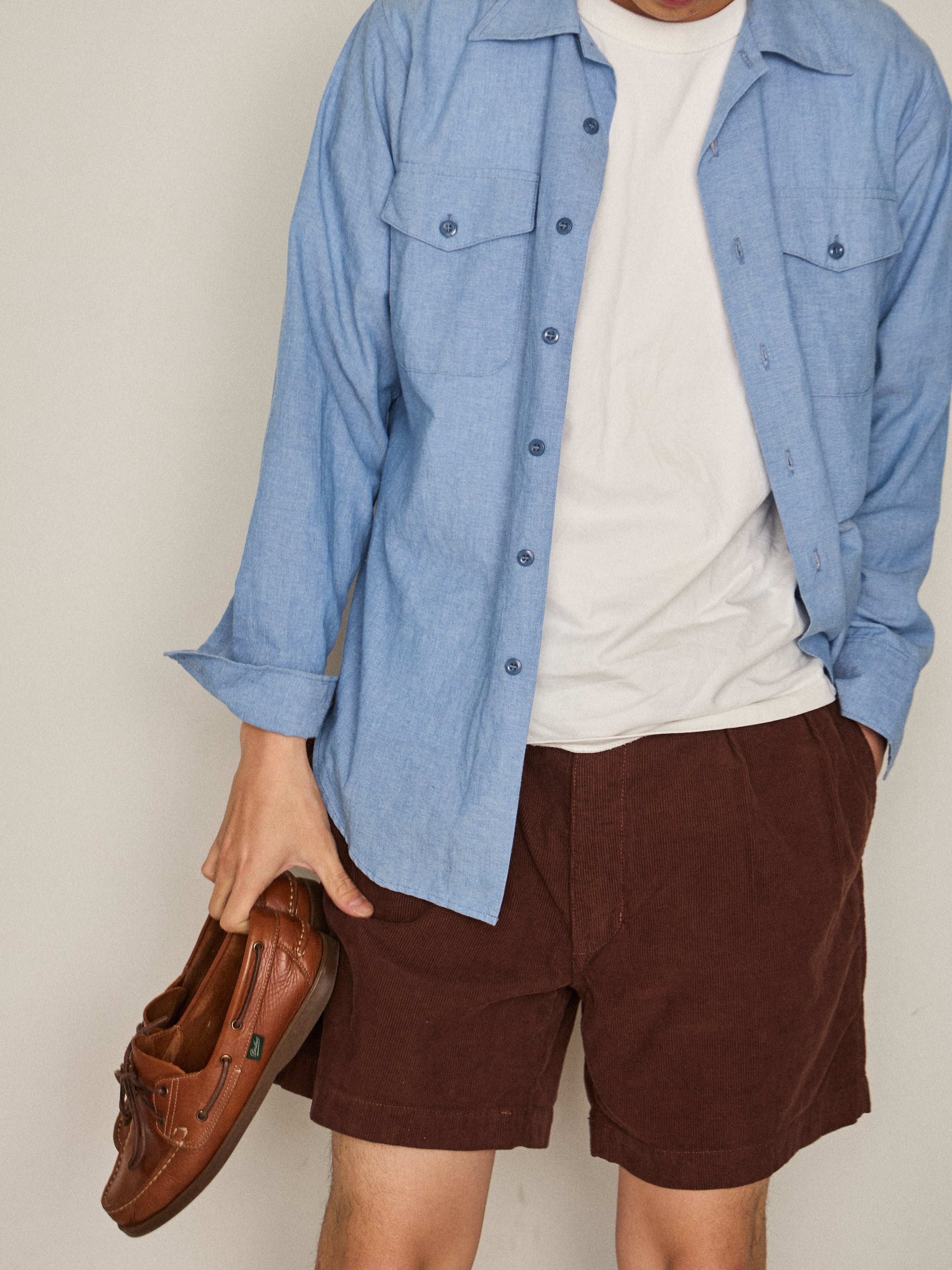 World Workers×2nd ビーチコーデュロイ M-52ショーツ