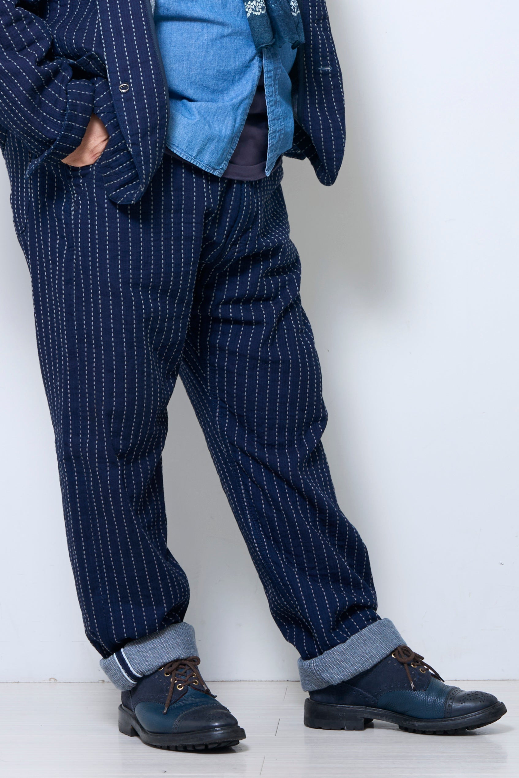 【超 BIG SIZE ポチャ専用】pure blue japan×Lightning ワークトラウザーズ【編集長プライベートコレクション】