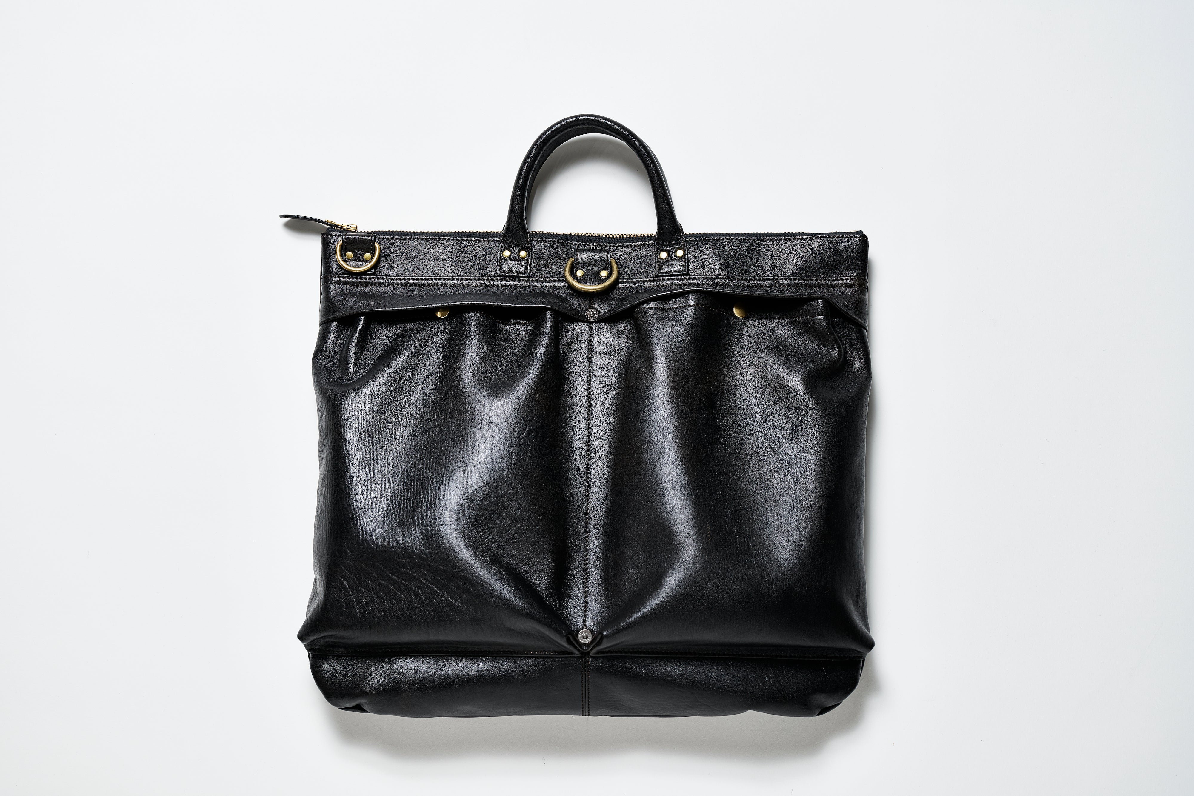 池田工芸 × Lightning 純国産「茶芯」ホースハイド T-Core Leather Lover Helmet Bag【公式オンライン限定】