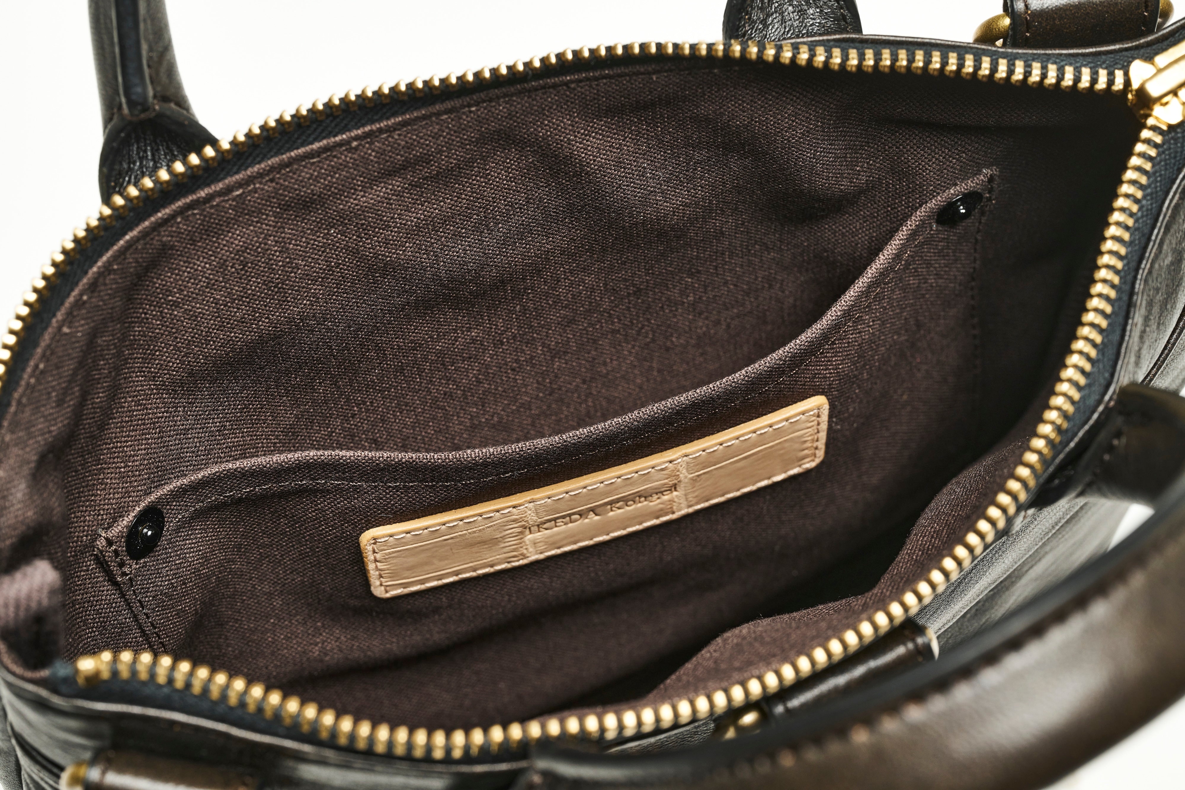 池田工芸 × Lightning 純国産「茶芯」ホースハイド T-Core Leather Lover Minimet Bag