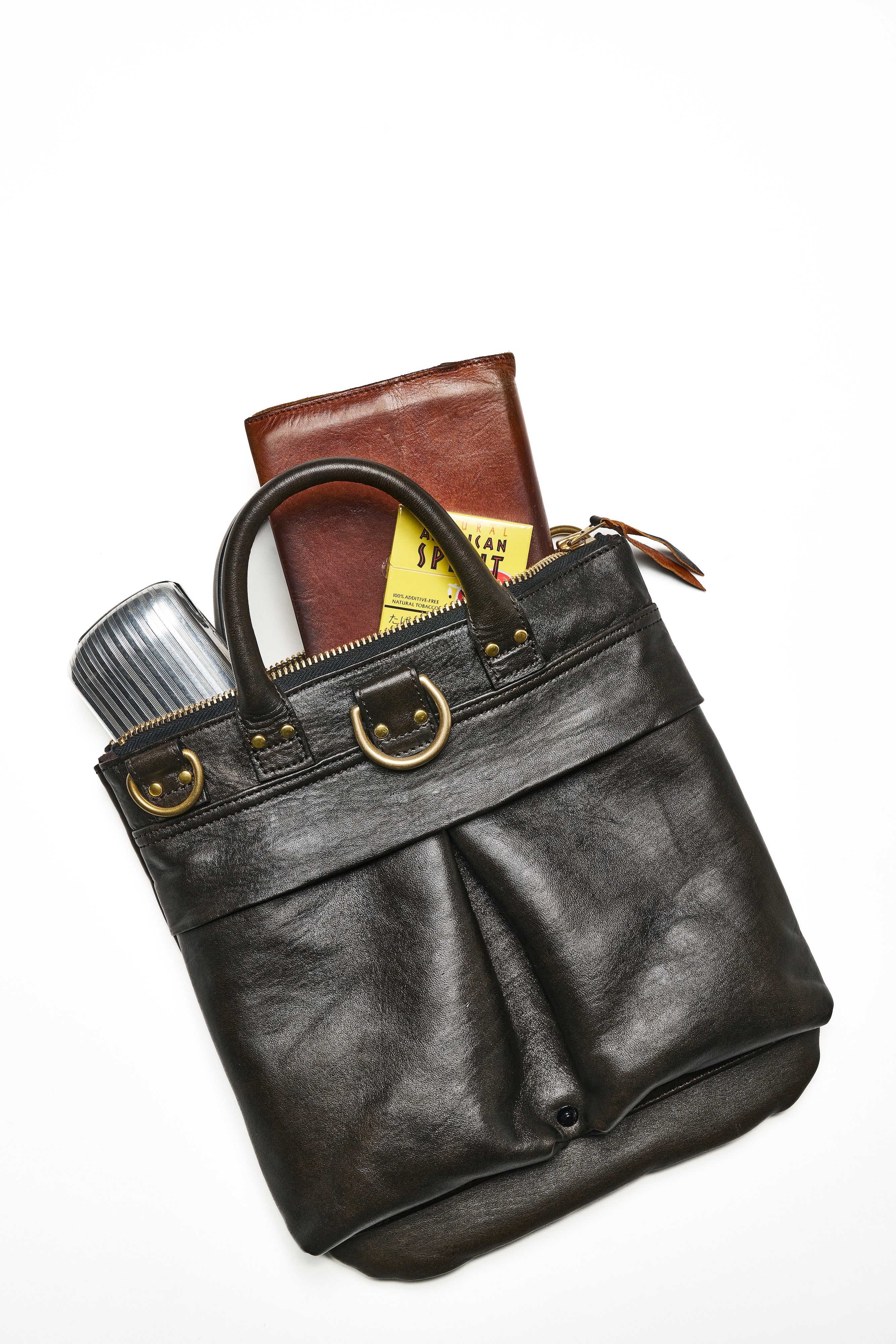 池田工芸 × Lightning 純国産「茶芯」ホースハイド T-Core Leather Lover Minimet Bag