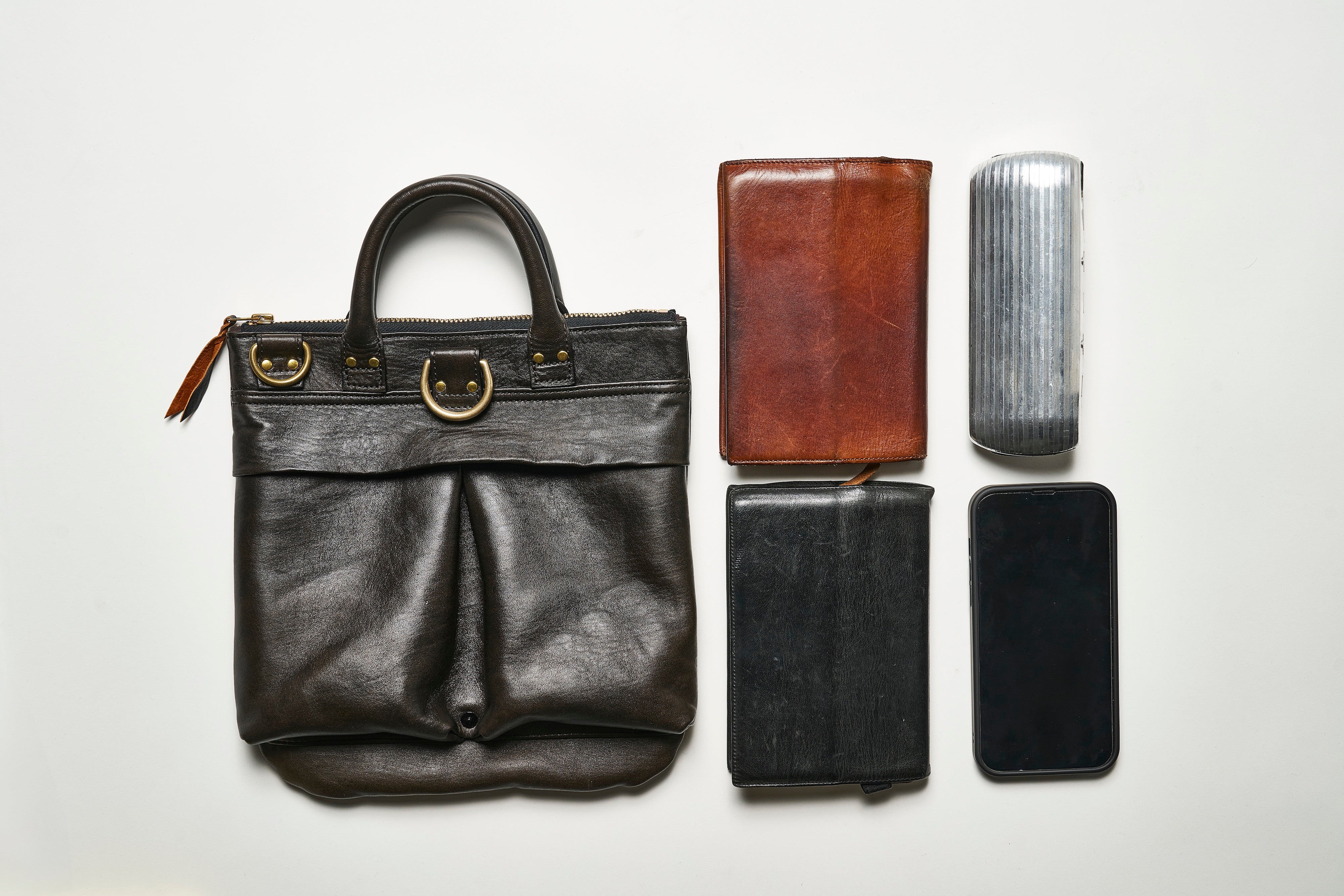池田工芸 × Lightning 純国産「茶芯」ホースハイド T-Core Leather Lover Minimet Bag