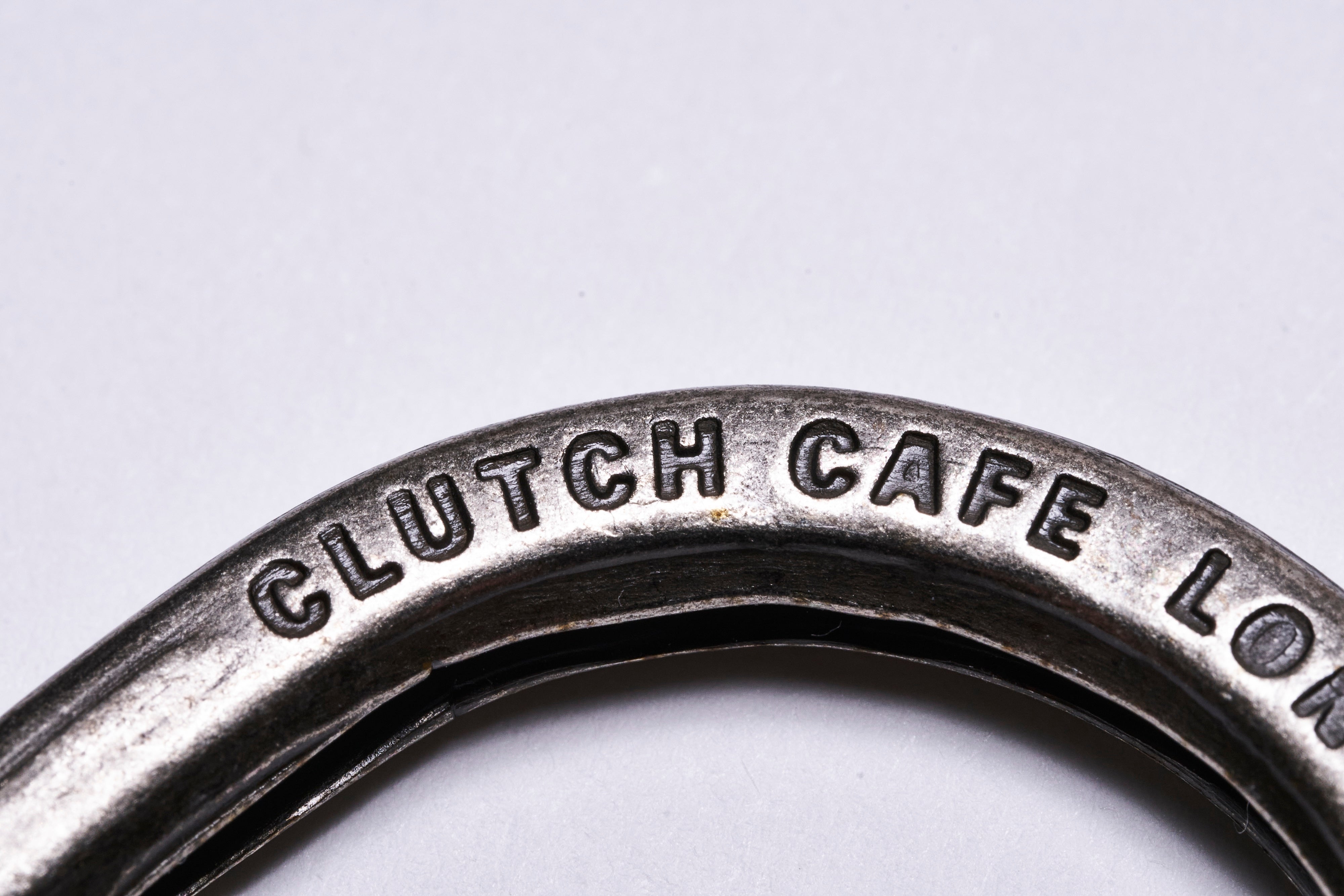 Clutch Cafe LONDON×CLUTCH Magazine ホースシューキーリング&フック(アンティークニッケルメッキ)