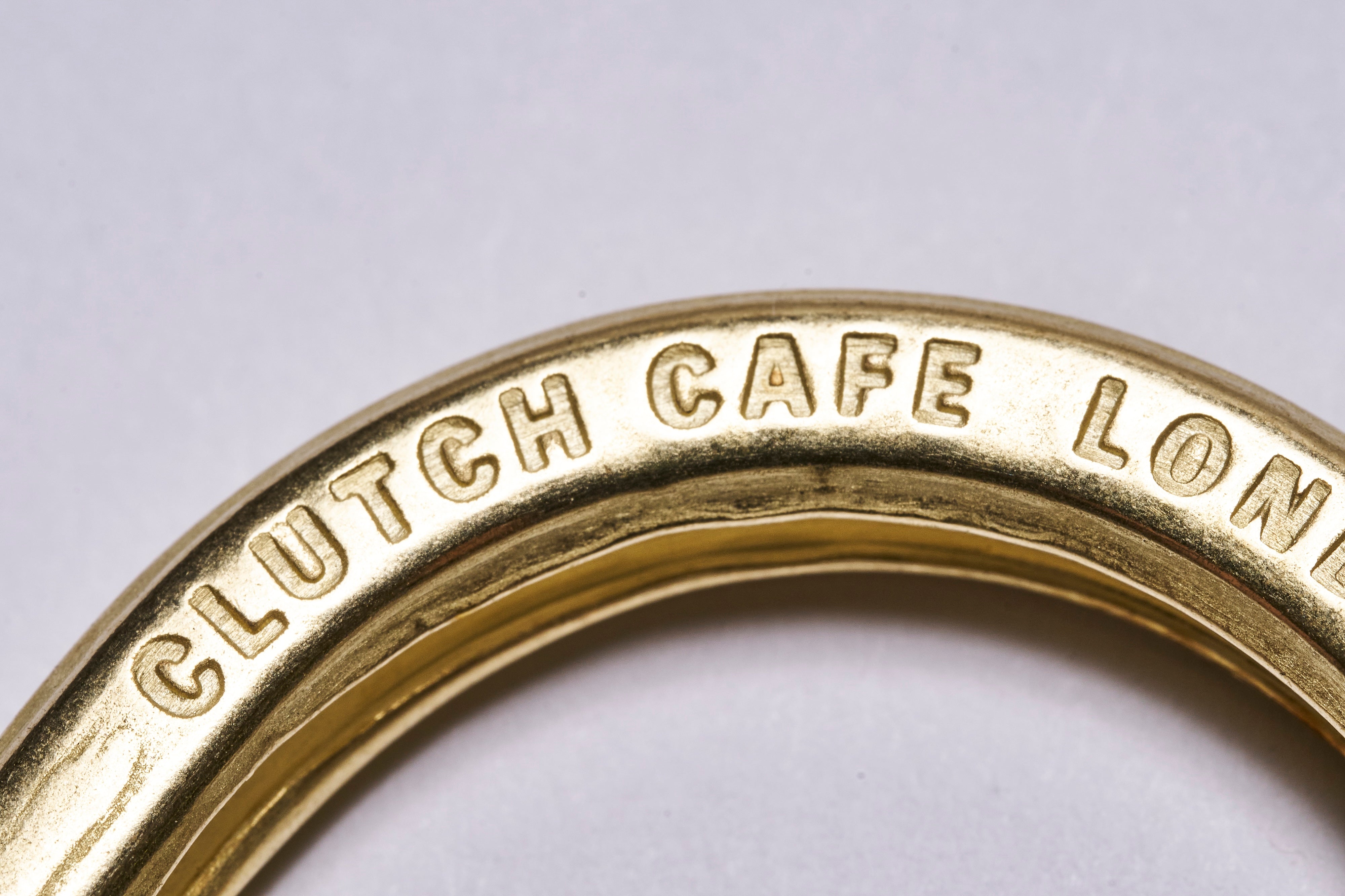 Clutch Cafe LONDON×CLUTCH Magazine ホースシューキーリング&フック(ブラスメッキ)
