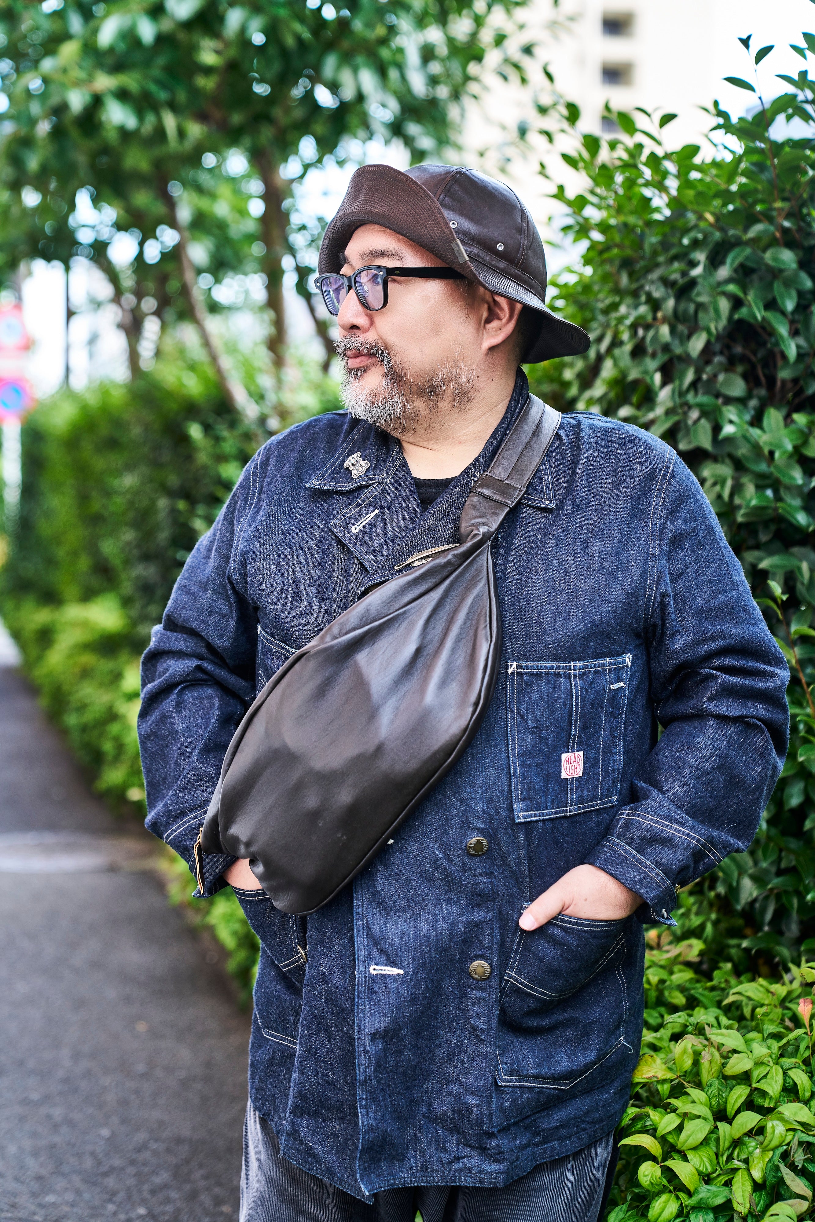 池田工芸 × Lightning 「赤茶芯」ホースハイド バディバッグ