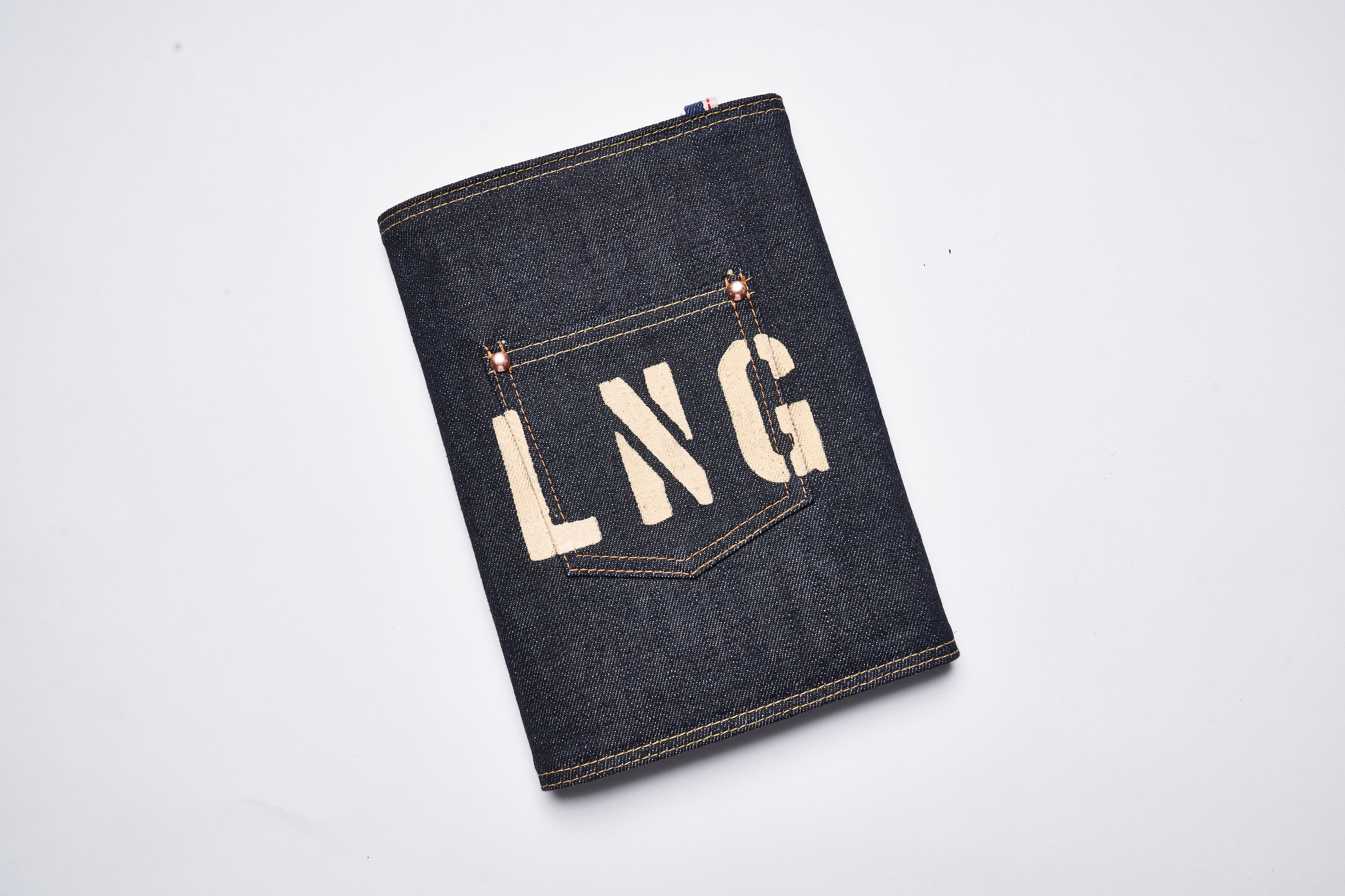 YAMANE INDUSTRIES × LightningセルビッジデニムノートカバーA5(ノート付き)