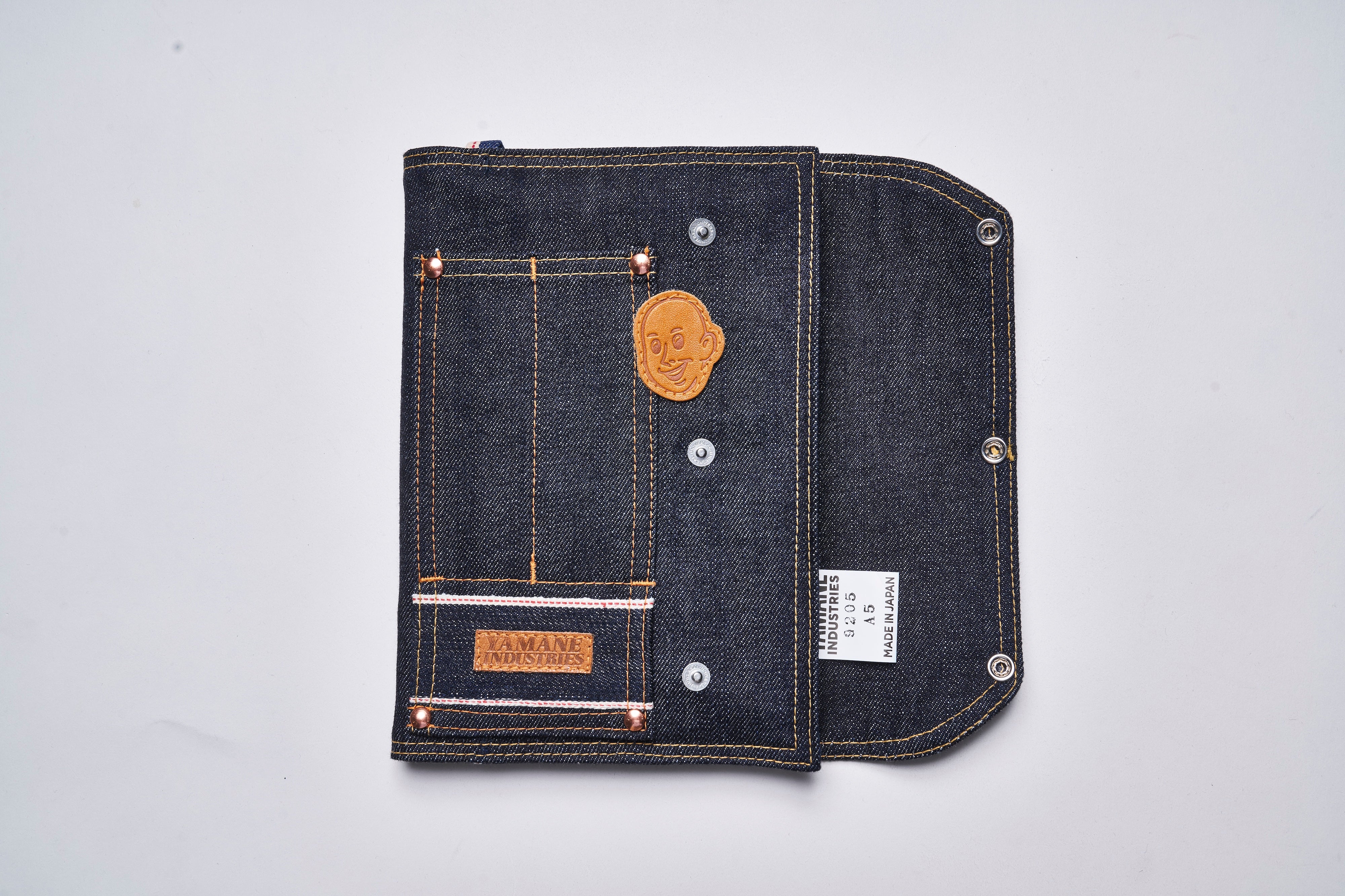 YAMANE INDUSTRIES × LightningセルビッジデニムノートカバーA5(ノート付き)