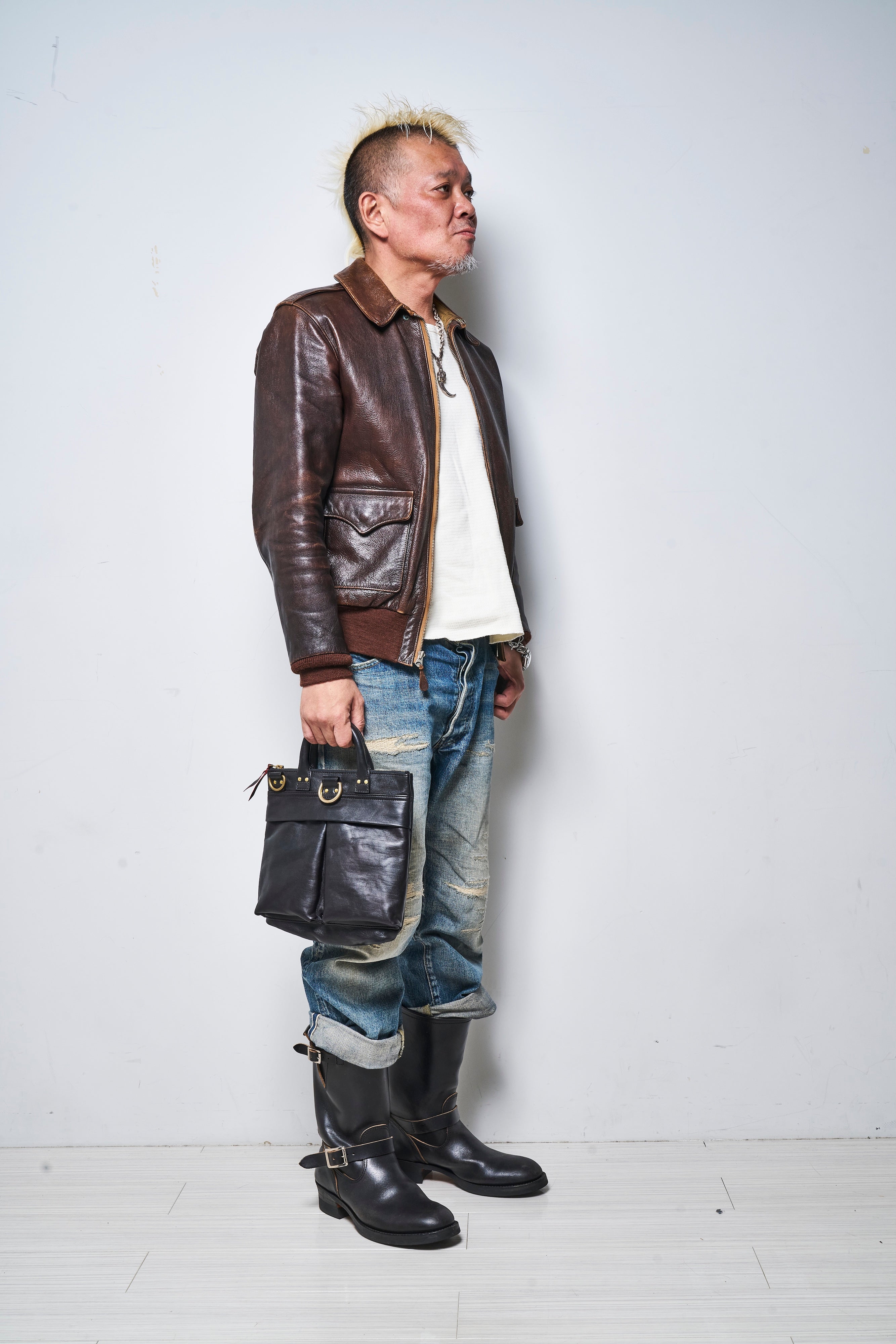 池田工芸×Lightning 純国産「赤茶芯」ホースハイド RED T-Core Leather Lover Minimet Bag【公式オンライン限定】