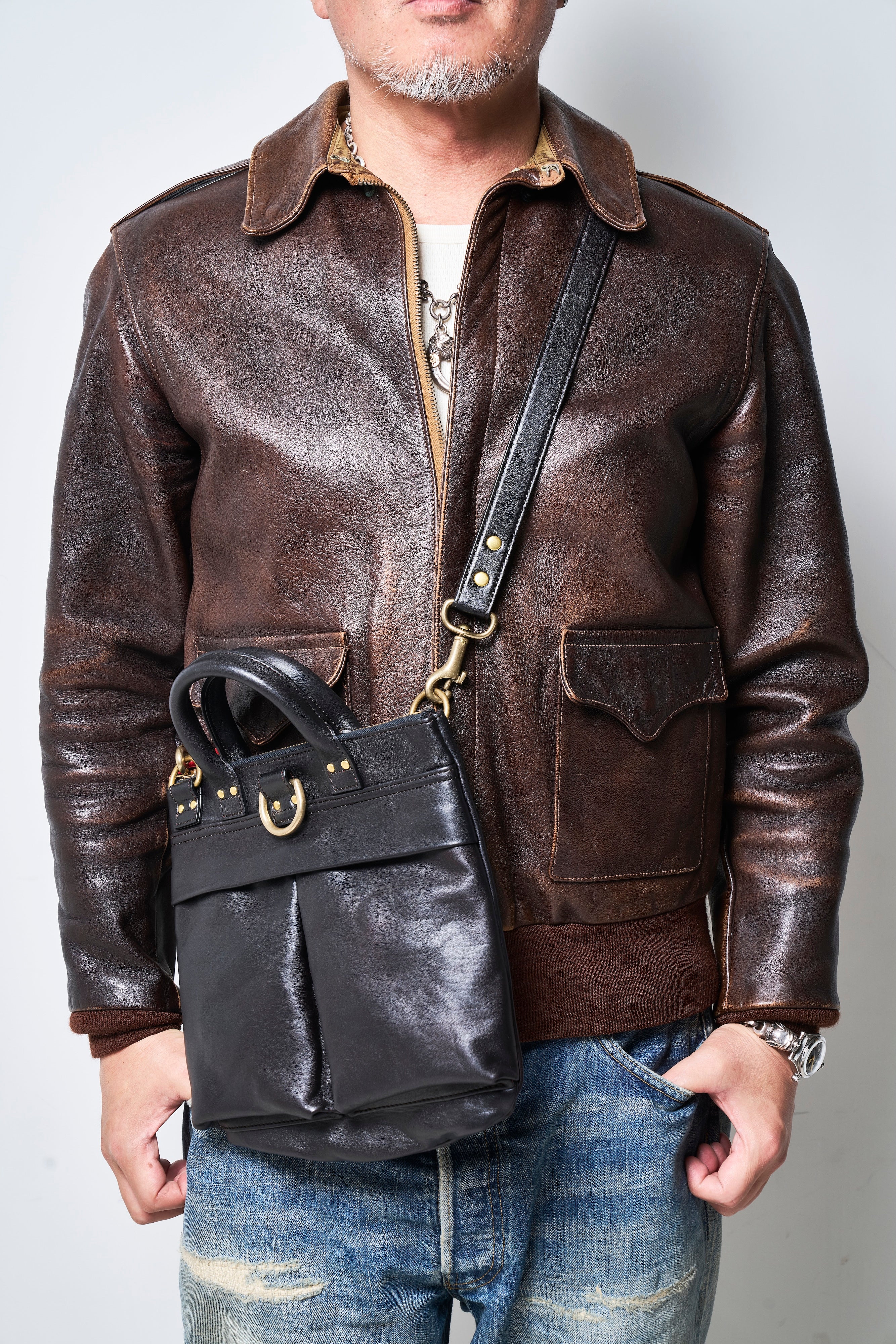 池田工芸×Lightning 純国産「赤茶芯」ホースハイド RED T-Core Leather Lover Minimet Bag【公式オンライン限定】