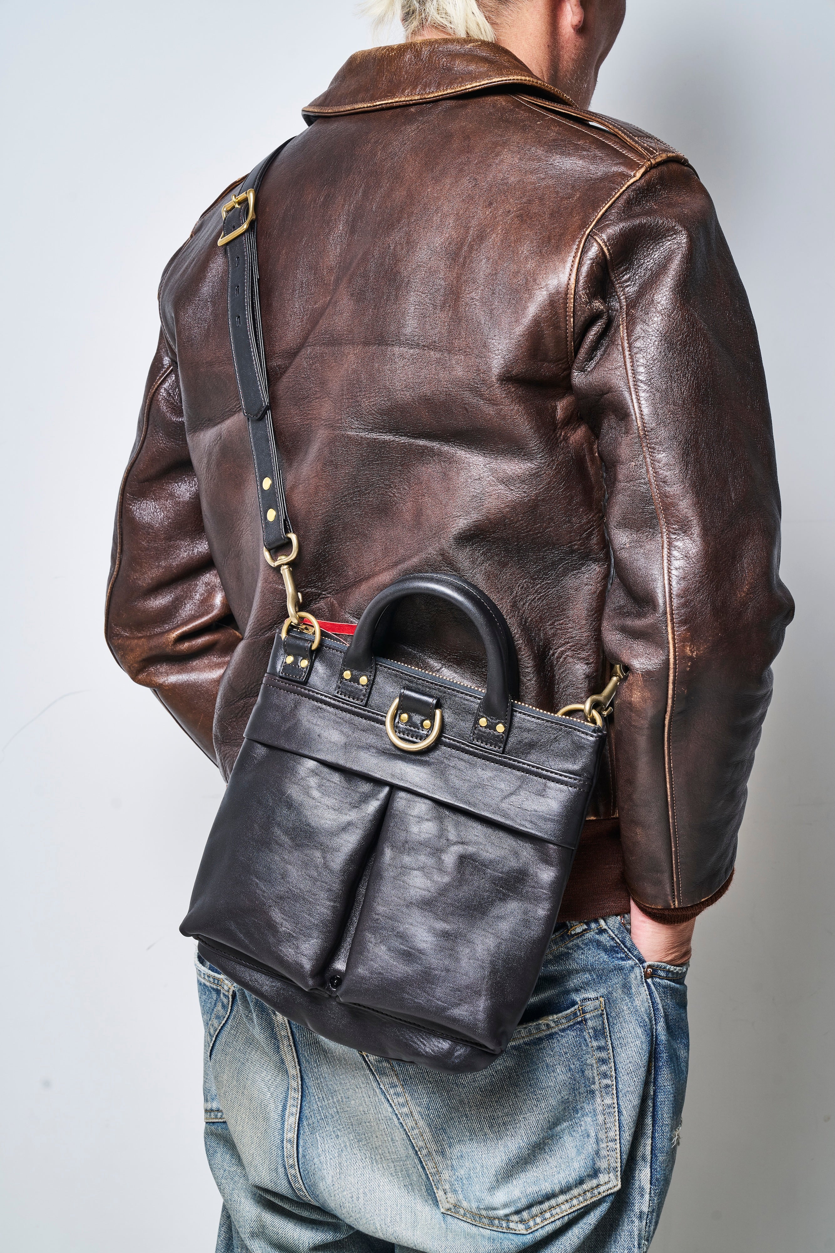 池田工芸×Lightning 純国産「赤茶芯」ホースハイド RED T-Core Leather Lover Minimet Bag【公式オンライン限定】