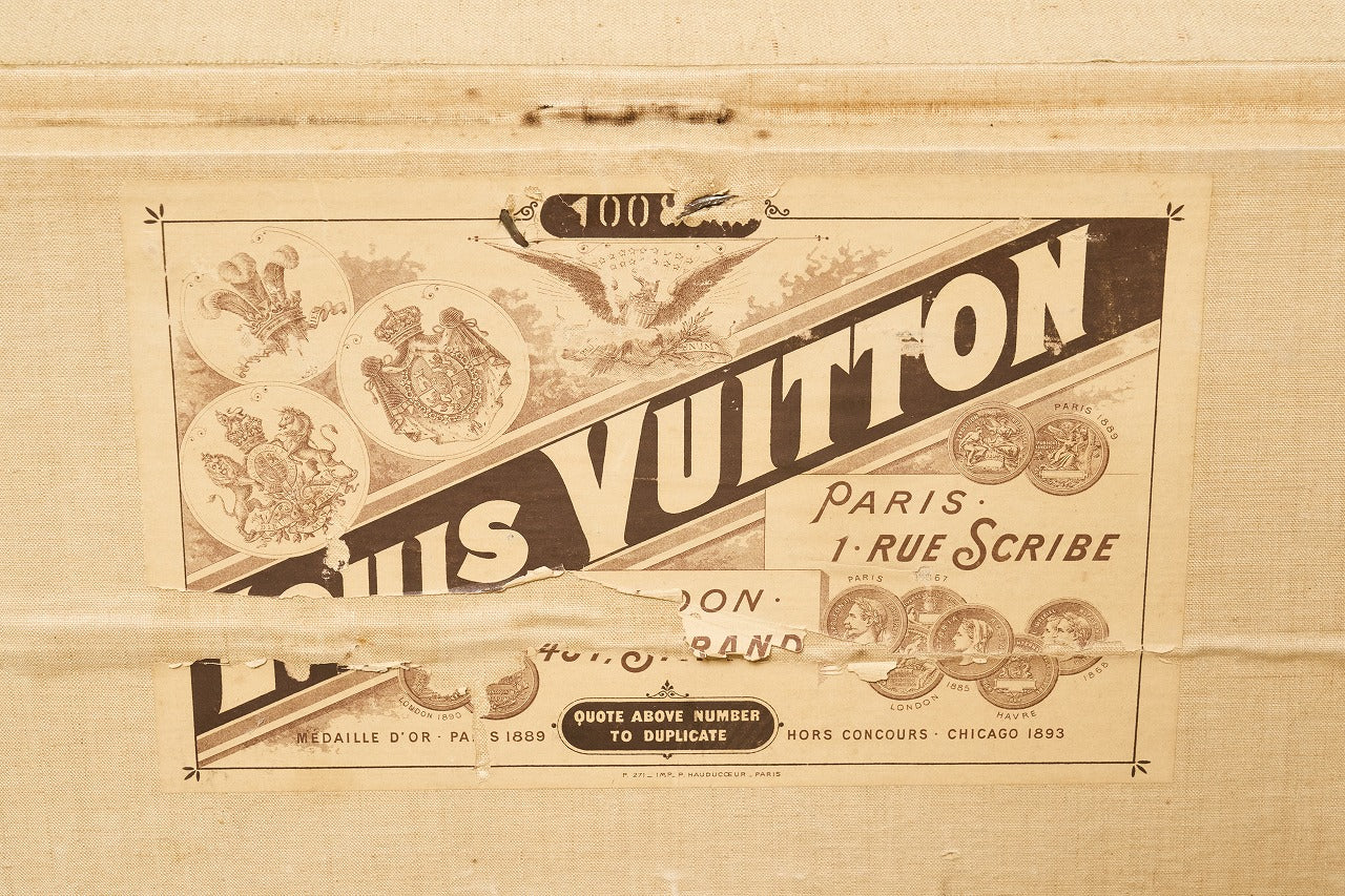 1890s Louis Vuitton(ルイ・ヴィトン)ダミエ・キャンバス トランク