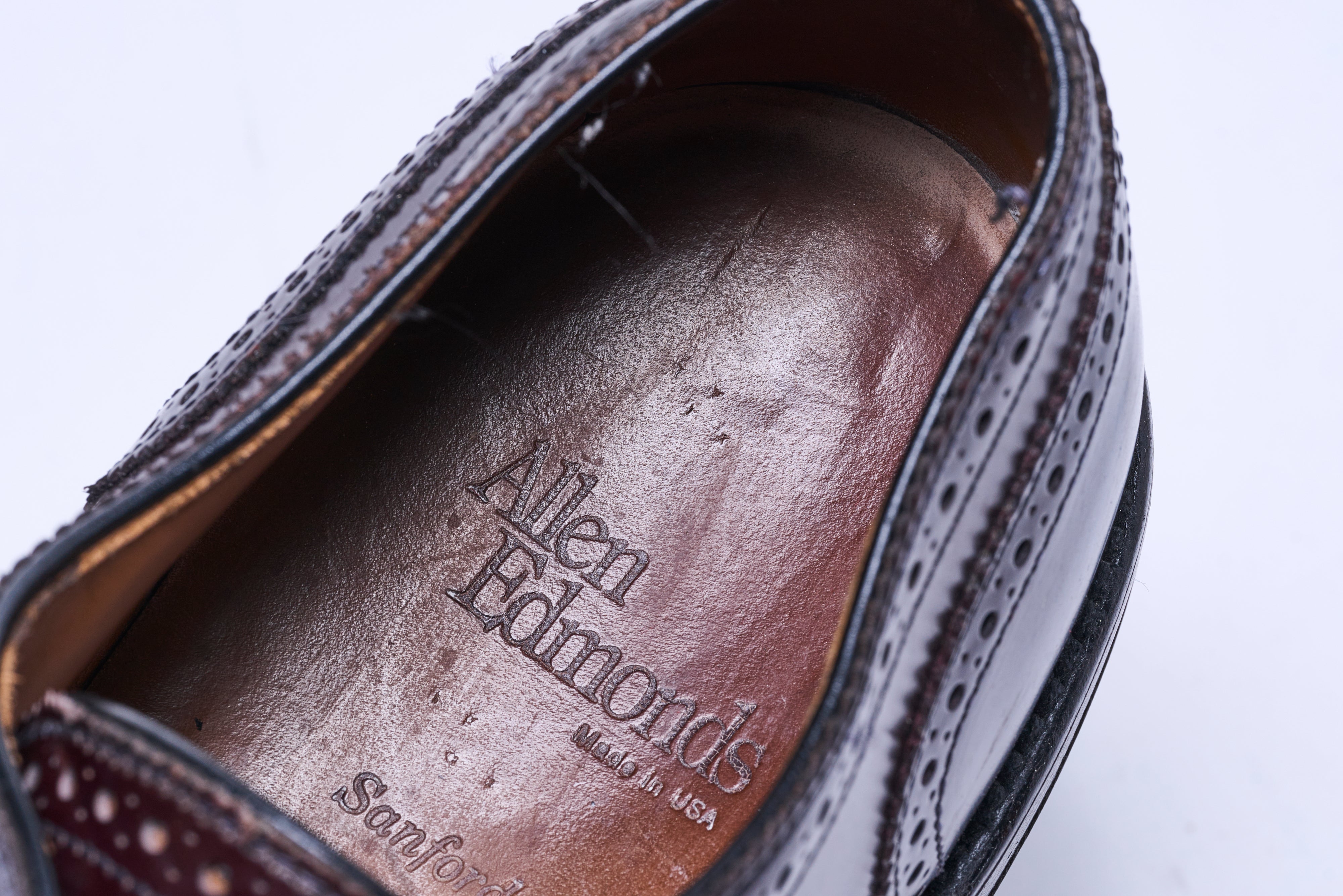 ALLEN EDMONDS レザーシューズ(バーガンディ)
