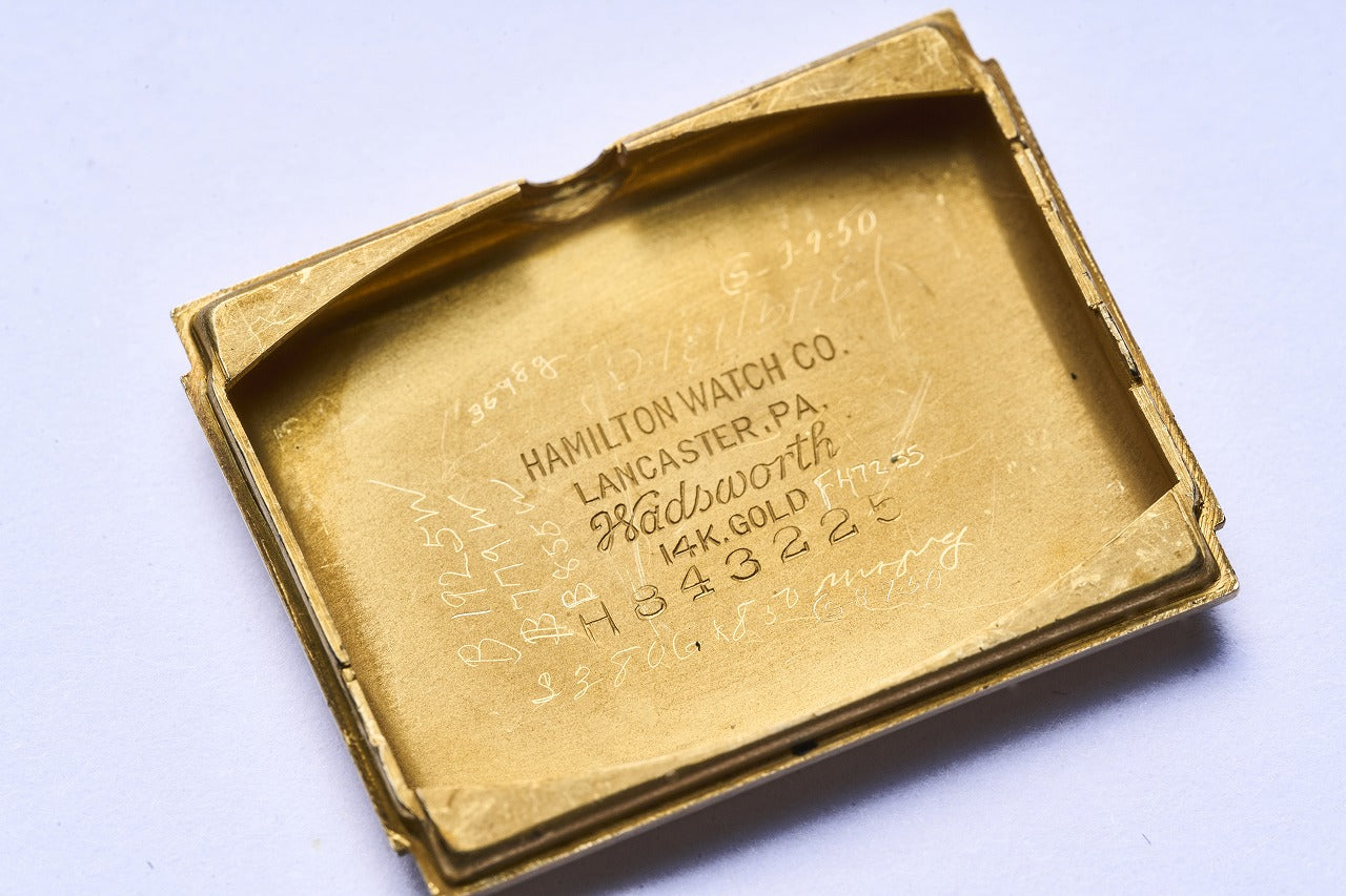 1940s HAMILTON “GILBERT” 14Kスモセコ手巻きウォッチ