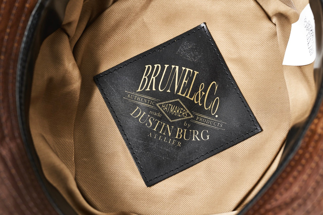 BRUNEL & CO. HATMAKERS × 新喜皮革 × モヒカン小川 茶芯馬革バケットハット