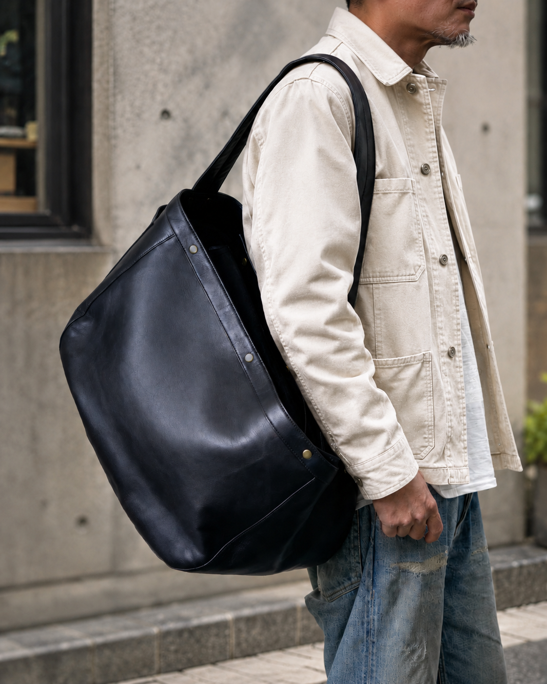 池田工芸 × Lightning T-core Leather Lover Bag 茶芯ニュースペーパーバッグ【11月18日頃出荷】