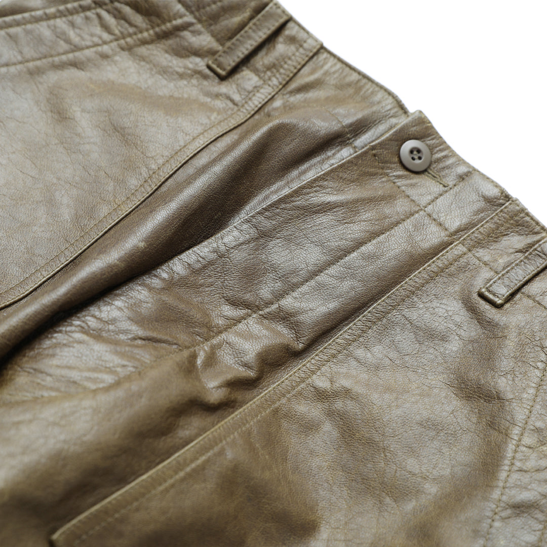 【投票抽選販売】 別注 Lightning×YUKA EDITION 革で仕立てる軍パン界永遠のスタンダード 誰も見たことのない、羊革のベイカーパンツ「シープスキンベイカー」【2027年2月15日頃出荷】