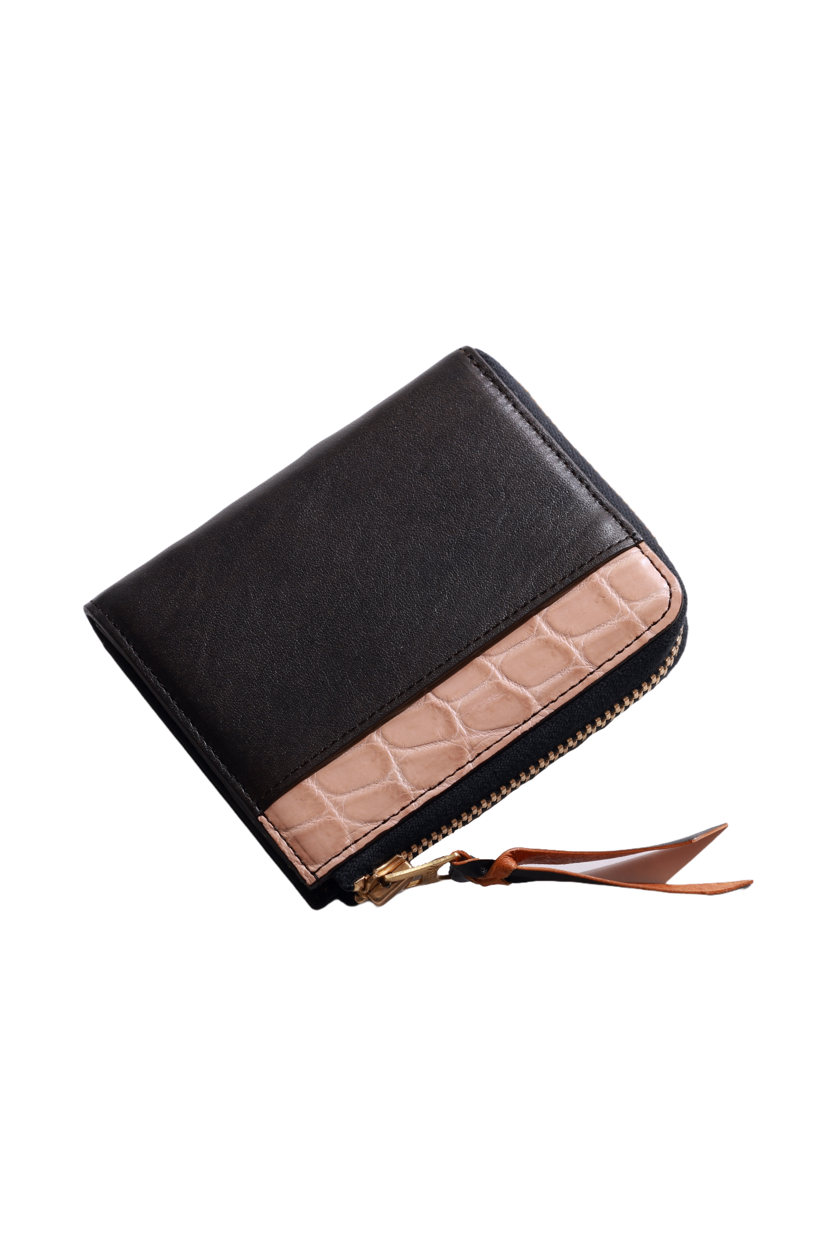 池田工芸 × Lightning 純国産「茶芯」ホースハイド×「ヌメ」クロコダイル L字ファスナー財布 T-Core Leather Lover wallet【公式オンライン限定】