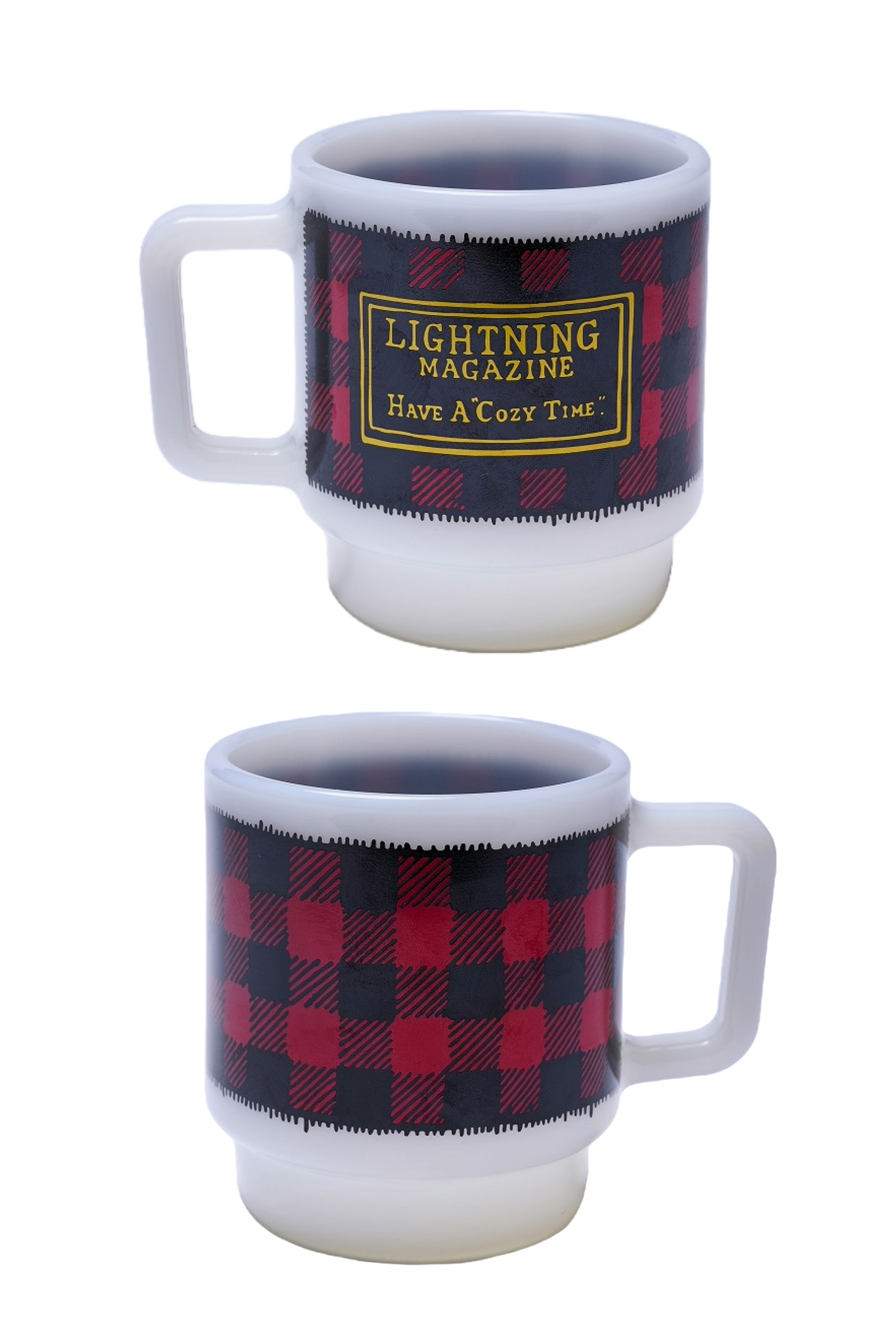 バーガーキング2個セット　ステッカー付き　フェデラル　ミルクガラス　フッテッド Milk Glass | CANDY STORE ROCK