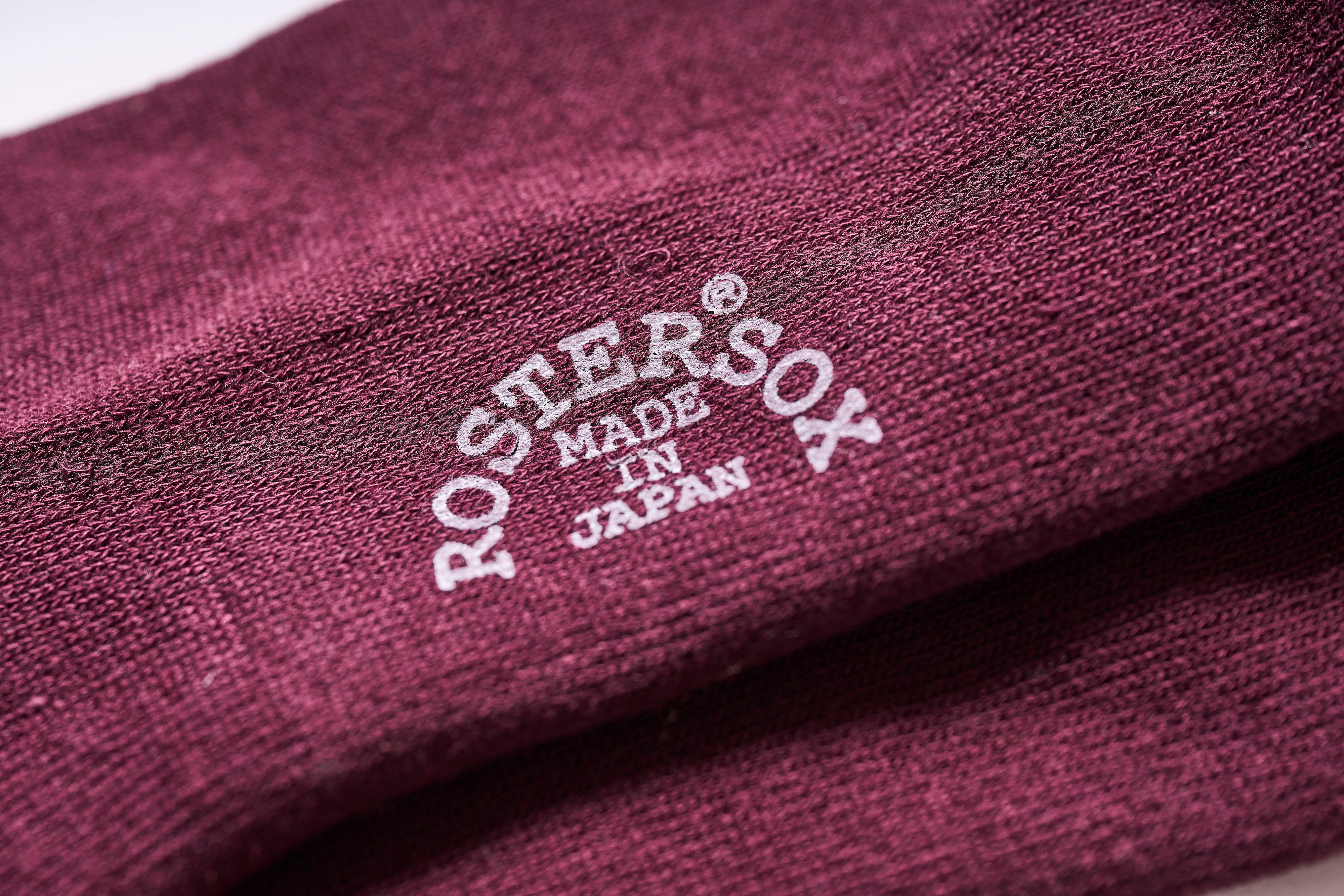 CLUTCH Magazine x CLUTCH CAFE x ROSTER SOX オリジナルロゴソックス <バーガンディ>