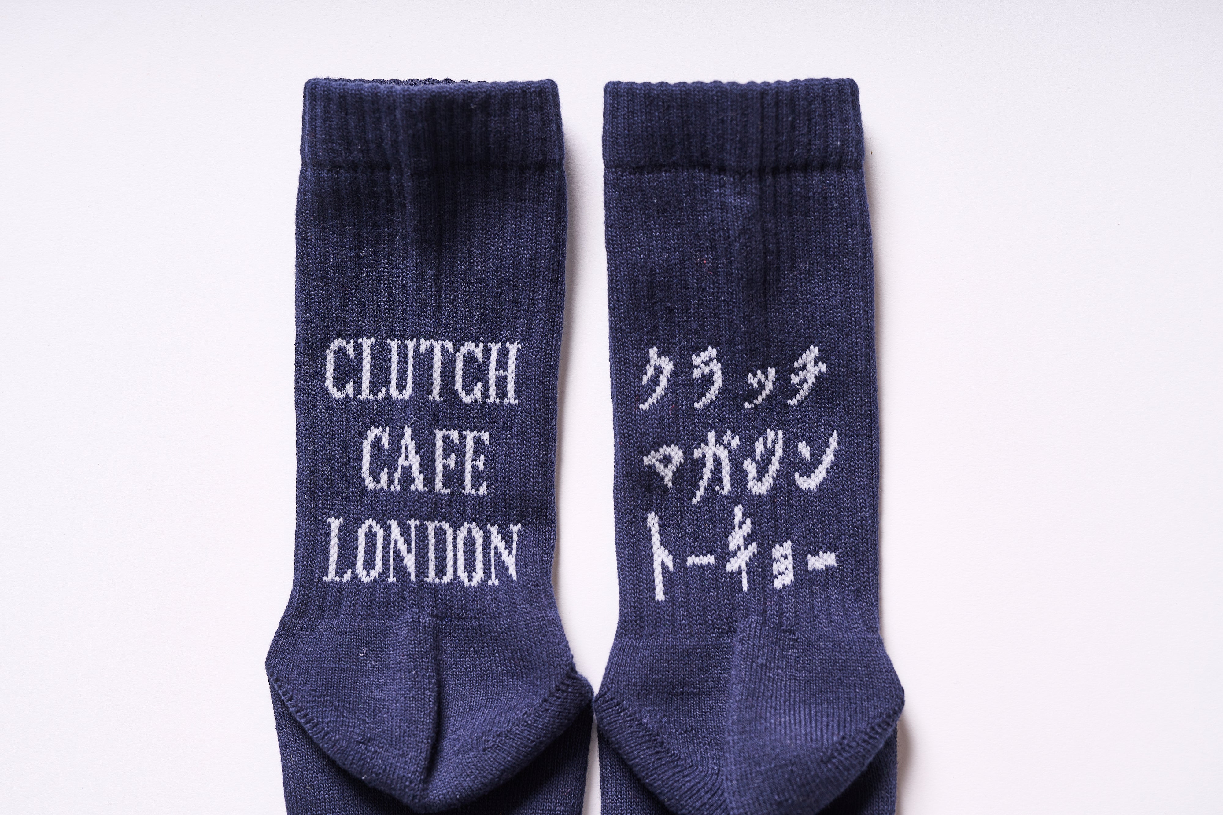 CLUTCH Magazine x CLUTCH CAFE x ROSTER SOX オリジナルロゴソックス <ネイビー>