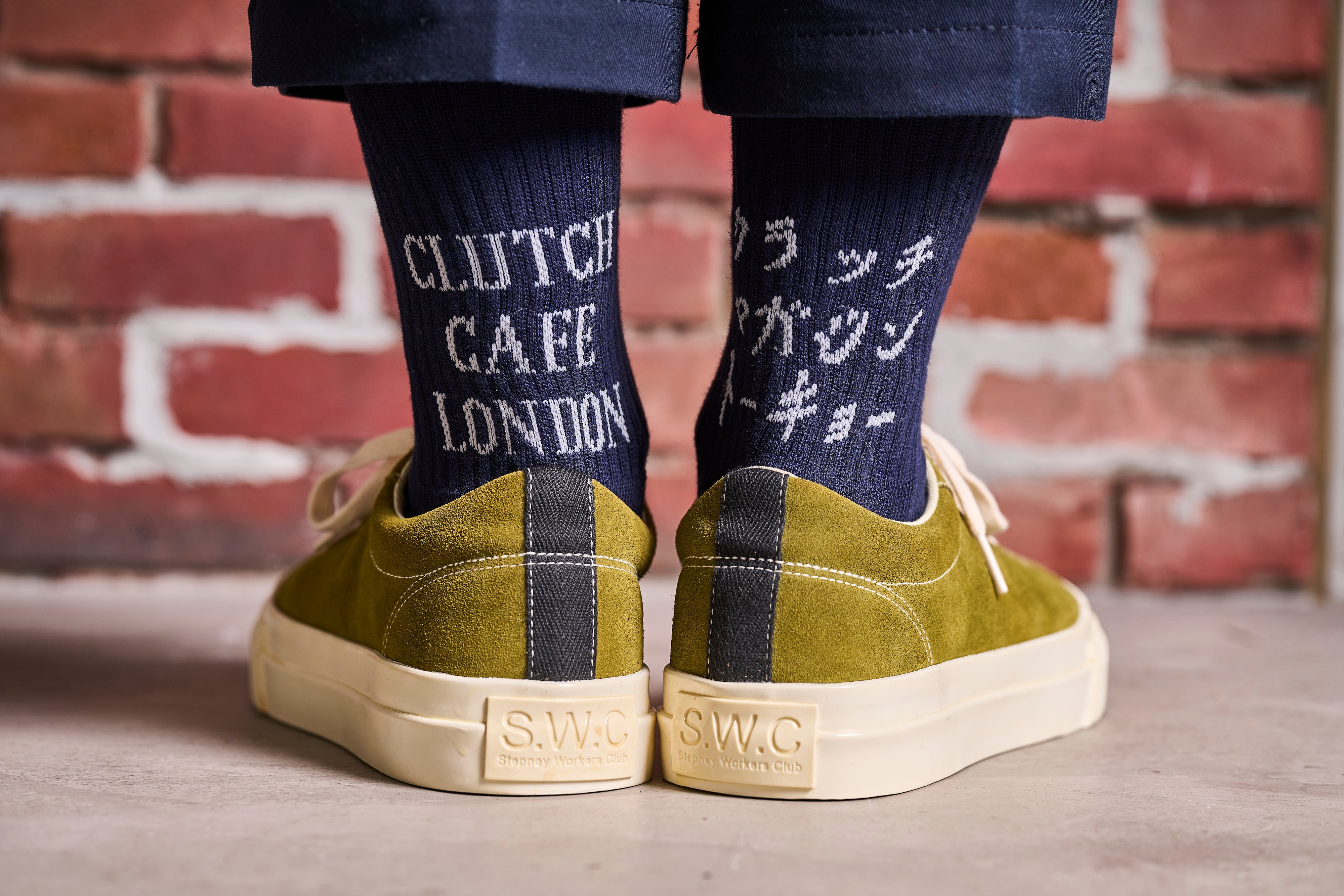 CLUTCH Magazine x CLUTCH CAFE x ROSTER SOX オリジナルロゴソックス <ネイビー>