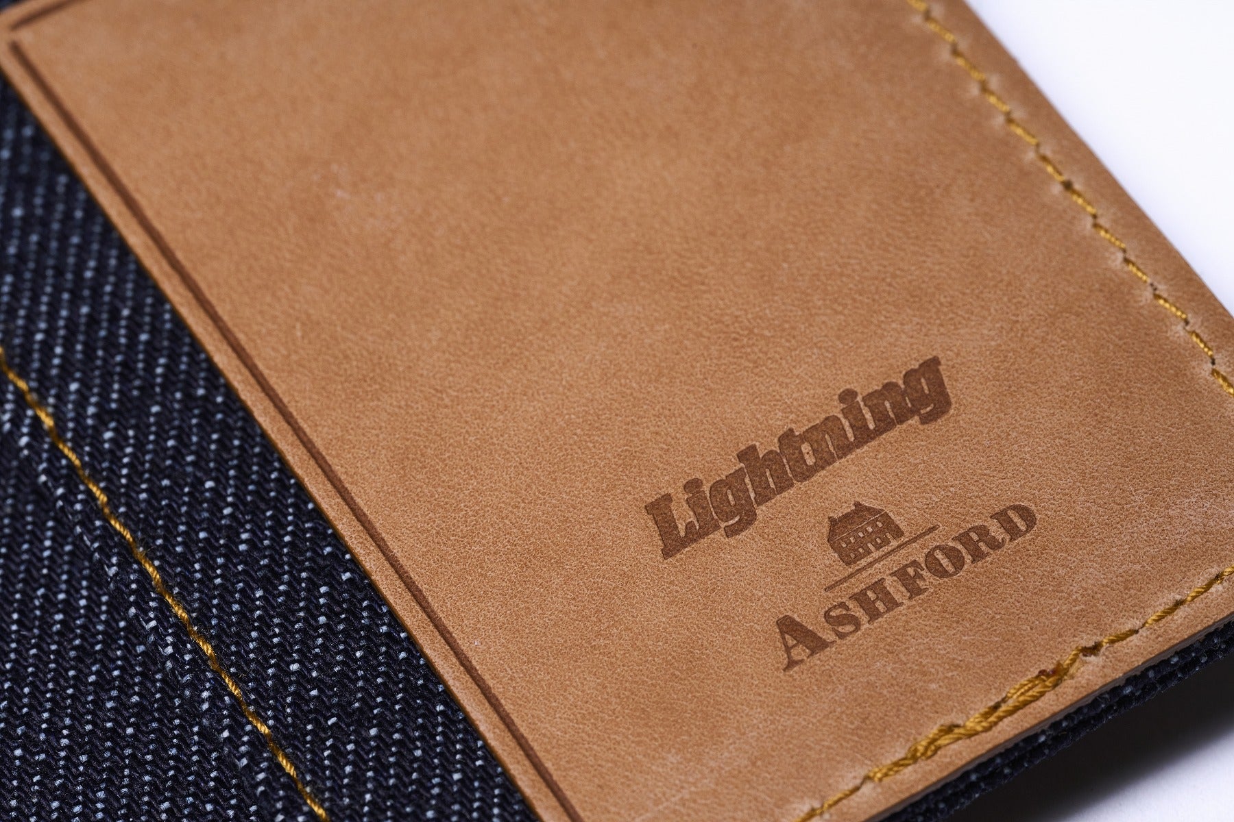 ASHFORD × Lightning セルビッジデニム システム手帳 マイクロ5(リフィル付き)