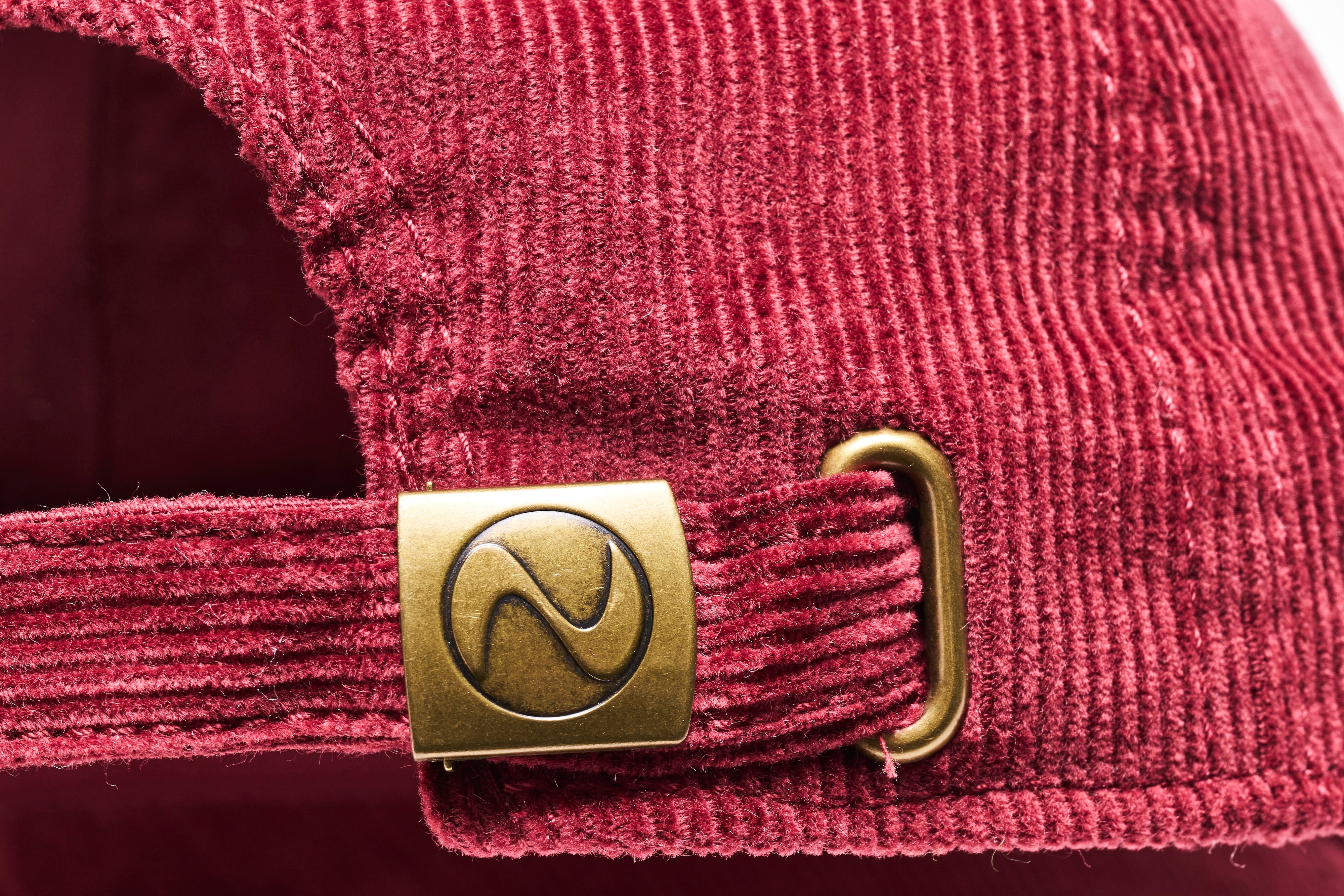 Lightning コーデュロイ ロゴワッペンキャップ バーガンディ