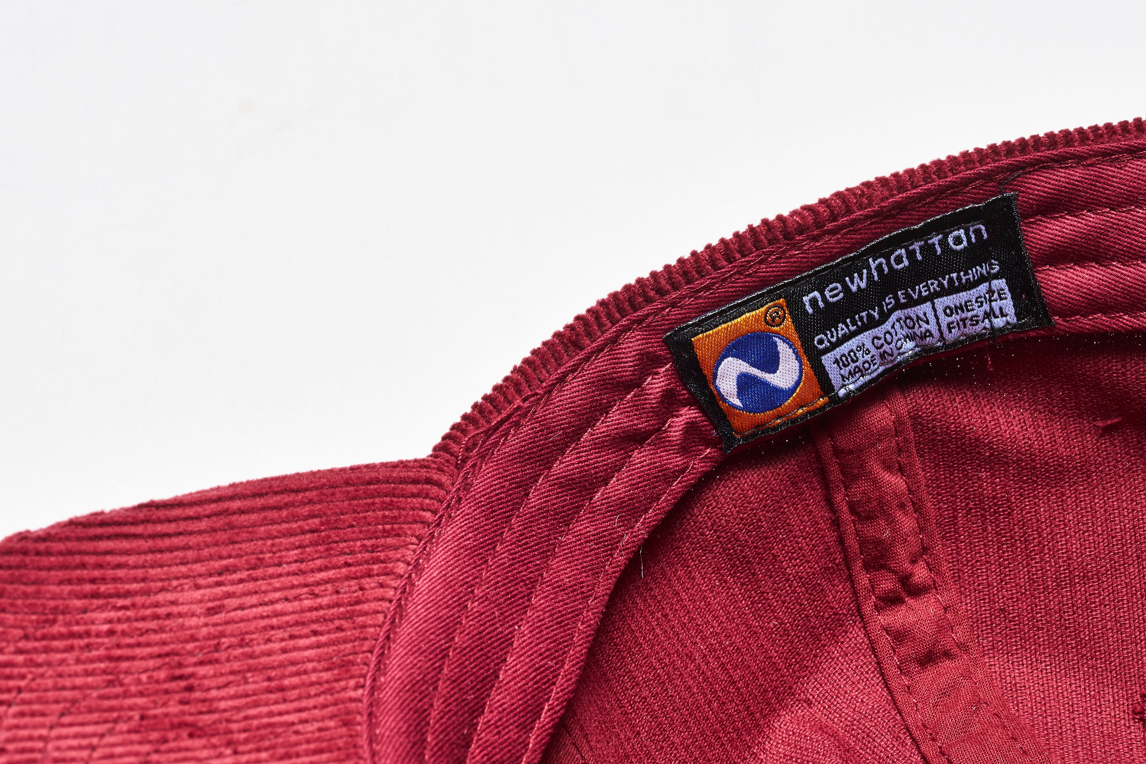 Lightning コーデュロイ ロゴワッペンキャップ バーガンディ