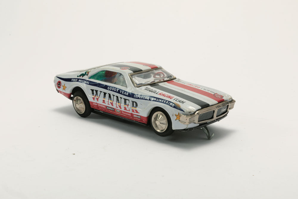 1970's TAIYO VINTAGE TIN RUSHER FORD MUSTANG MACH1