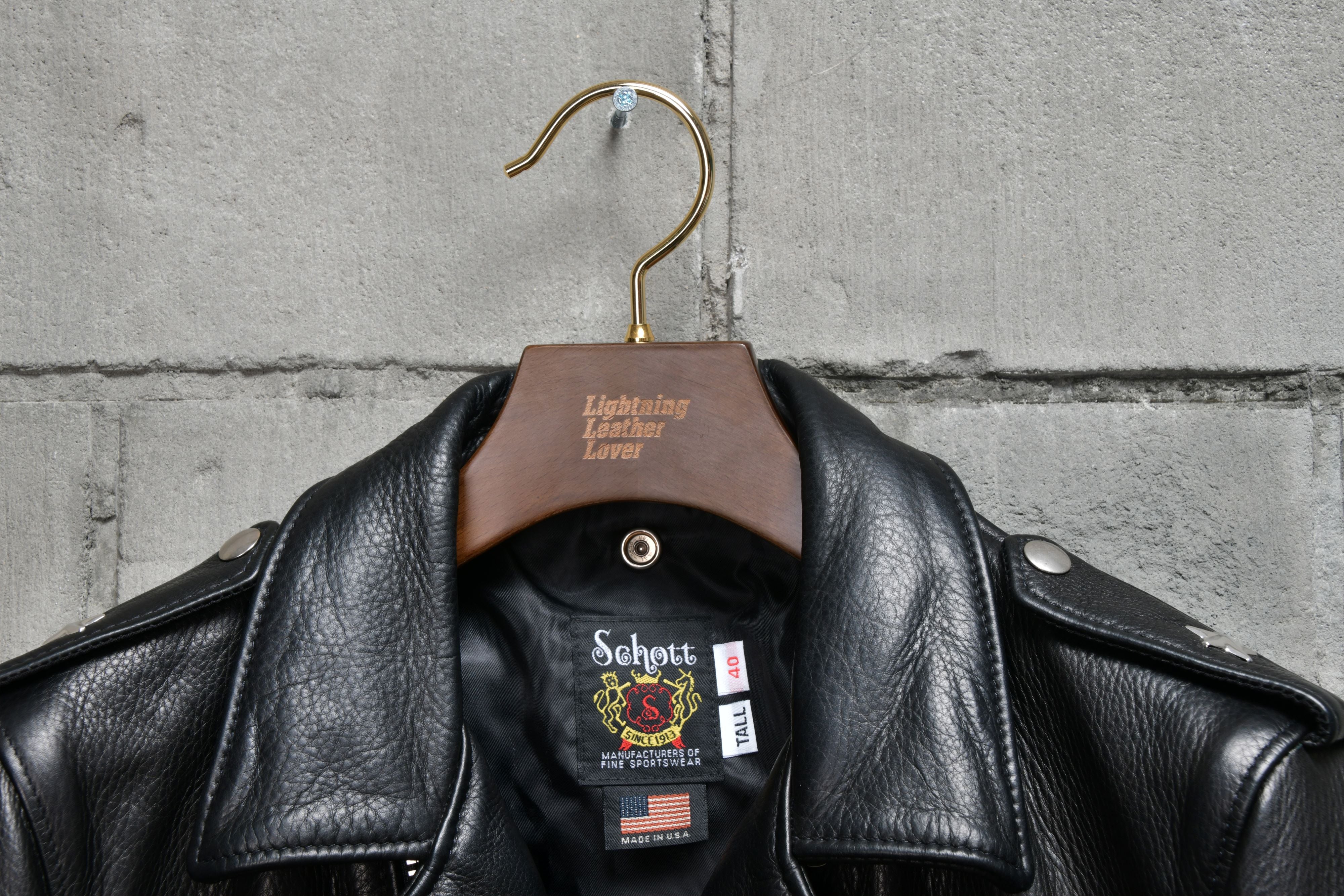 NAKATA HANGER × Lightning Leather Lover Hanger(革ジャン専用オリジナルハンガー)