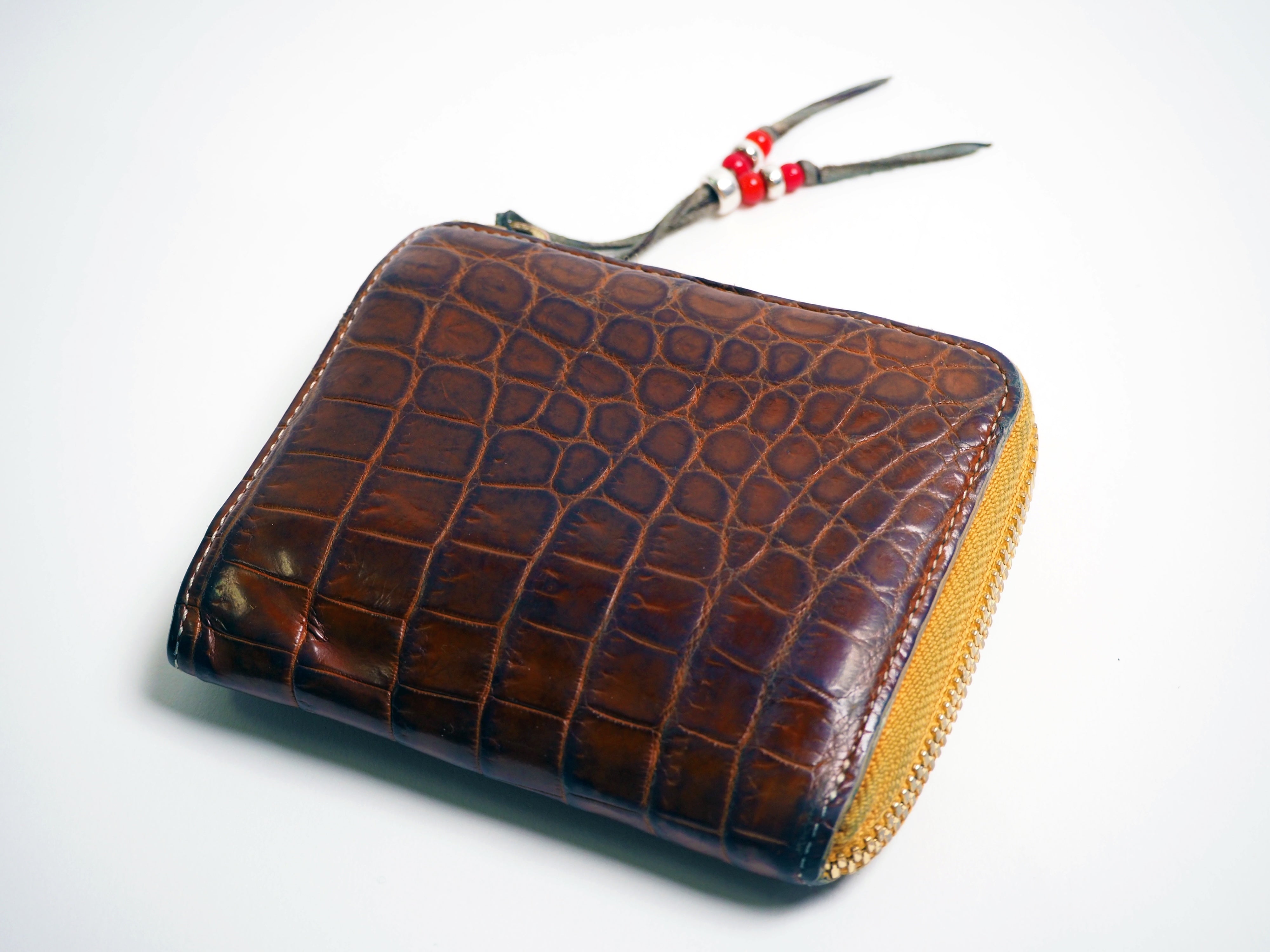 池田工芸 × Lightning「ヌメ革」クロコダイル L字ファスナーウォレット【公式オンライン限定】