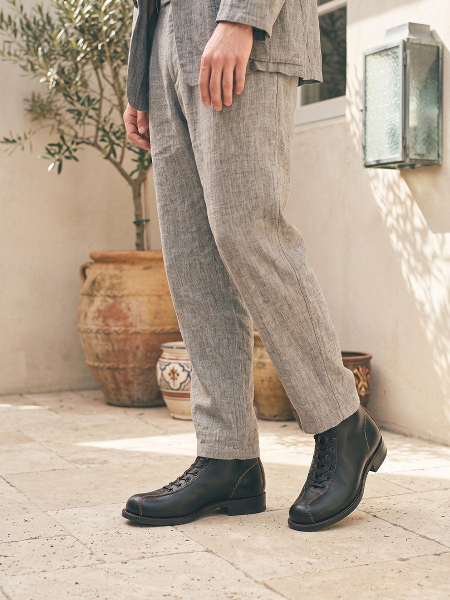 別注【Lightning × The 2 Monkeys】RANDONNÈE(ランドネ) 茶芯 leather boots 【5月17日頃出荷】