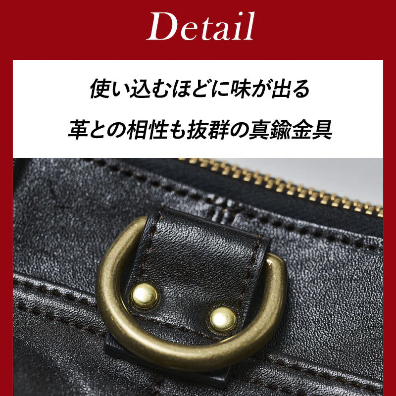 池田工芸×Lightning 純国産「赤茶芯」ホースハイド RED T-Core Leather Lover Minimet Bag【公式オンライン限定】【9月25日頃出荷】