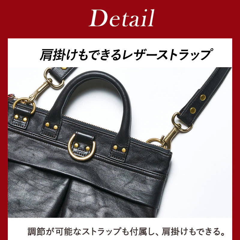 池田工芸×Lightning 純国産「赤茶芯」ホースハイド RED T-Core Leather Lover Minimet Bag【公式オンライン限定】【9月25日頃出荷】