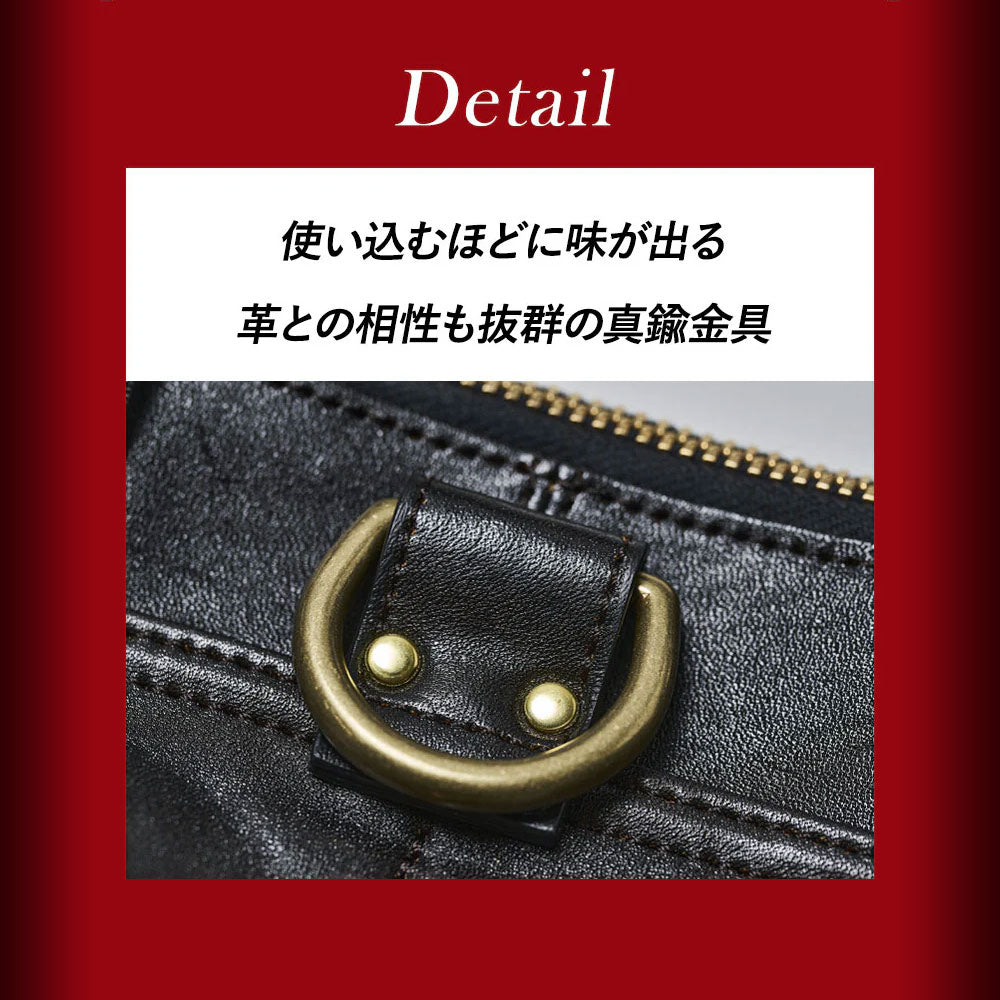 池田工芸 × Lightning 純国産「茶芯」ホースハイド T-Core Leather Lover Helmet Bag【公式オンライン限定】【8月24日頃出荷】