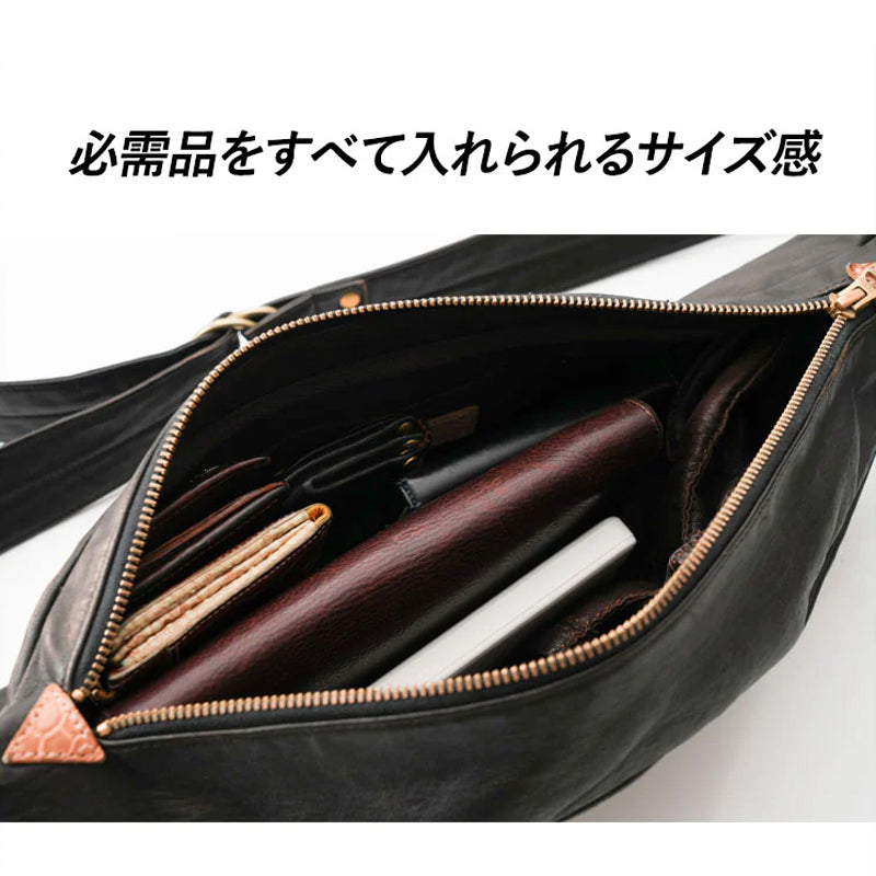 池田工芸 × Lightning 純国産「茶芯」ホースハイド バディバッグ【公式オンライン限定】【8月24日頃出荷】