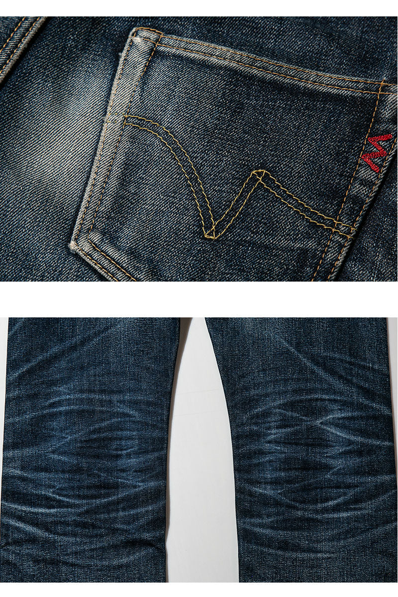 IRON HEART × CLUB HARLEY × Lightning 14ozセルビッチデニム ブーツカットジーンズ