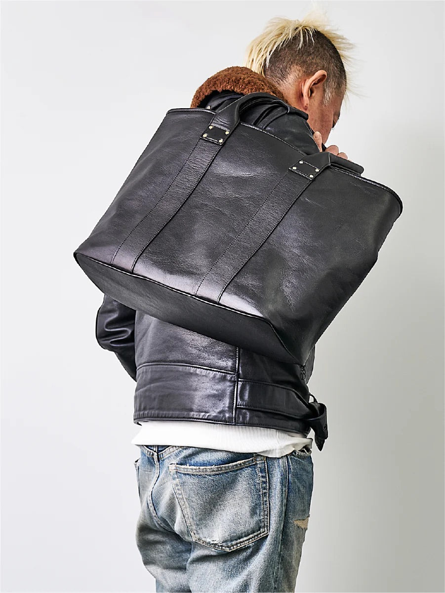 池田工芸 × Lightning T-core Leather Lover Tote Bag 茶芯ホースハイドビッグトート【11月24日頃出荷】