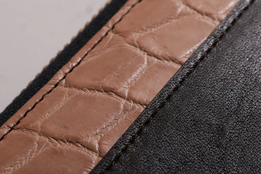 池田工芸 × Lightning 純国産「茶芯」ホースハイド×「ヌメ」クロコダイル L字ファスナー財布 T-Core Leather Lover wallet【公式オンライン限定】【10月9日頃出荷】