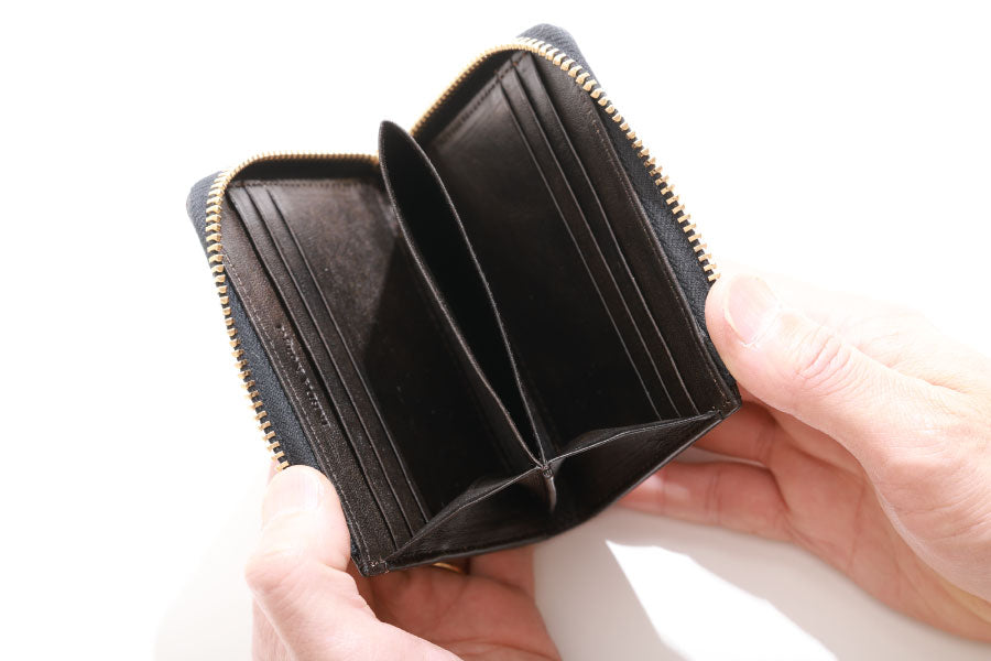 池田工芸 × Lightning 純国産「茶芯」ホースハイド×「ヌメ」クロコダイル L字ファスナー財布 T-Core Leather Lover wallet【公式オンライン限定】【10月9日頃出荷】