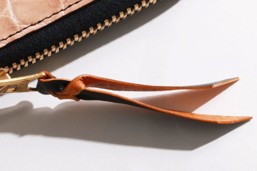 池田工芸 × Lightning 純国産「茶芯」ホースハイド×「ヌメ」クロコダイル L字ファスナー財布 T-Core Leather Lover wallet【公式オンライン限定】【10月9日頃出荷】