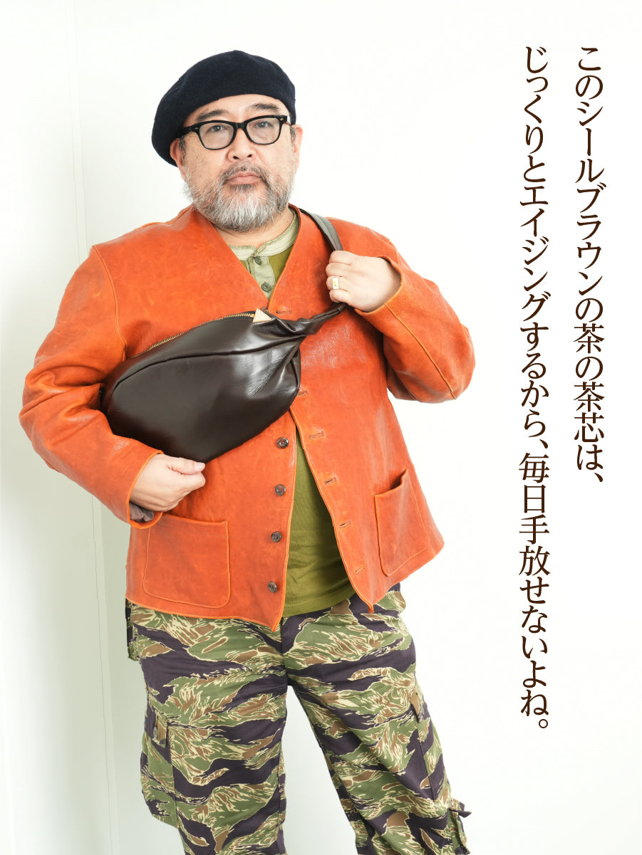 池田工芸 × Lightning 茶の茶芯ホースハイド バディバッグ【2027年3月29日頃出荷】
