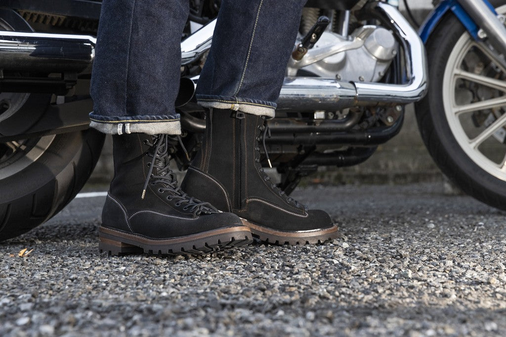 SPPN×CLUB HARLEY 8-inch lace boots