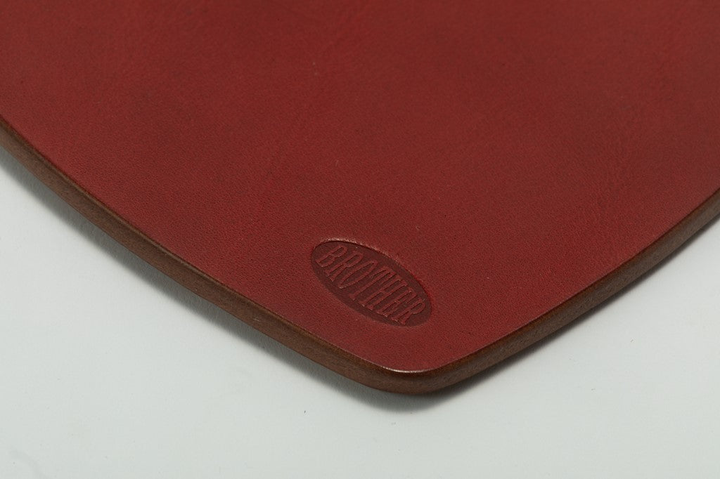 LEATHER WORKS BROTHER LEATHER COASTER(サンプル品) レッド