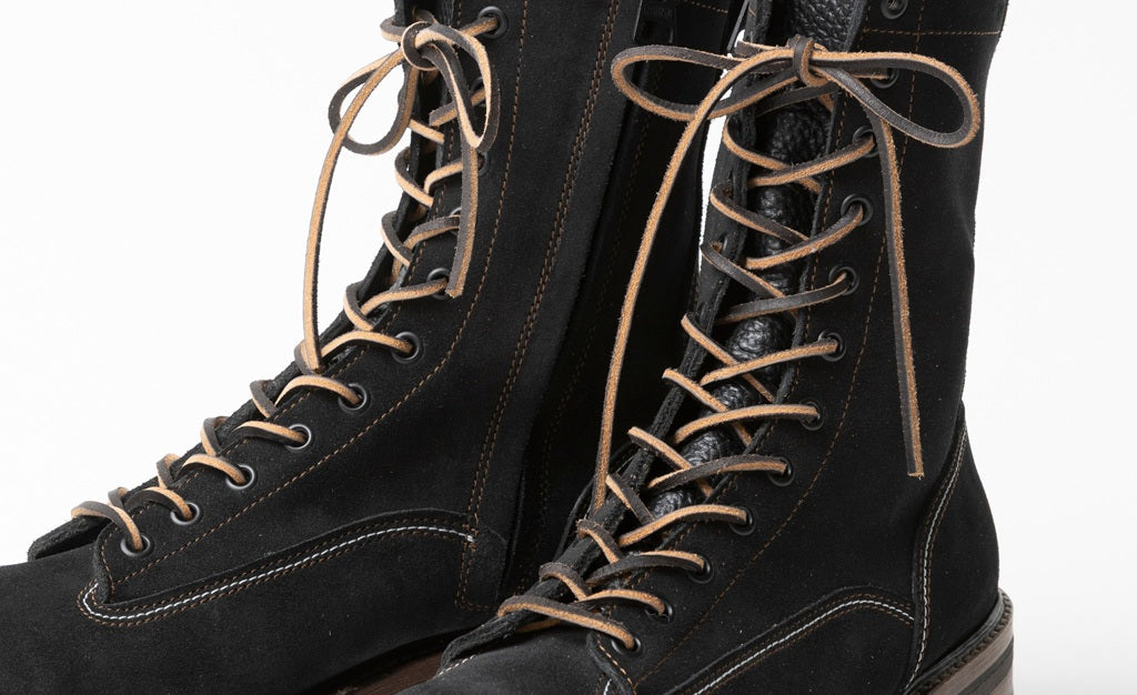 SPPN×CLUB HARLEY 8-inch lace boots