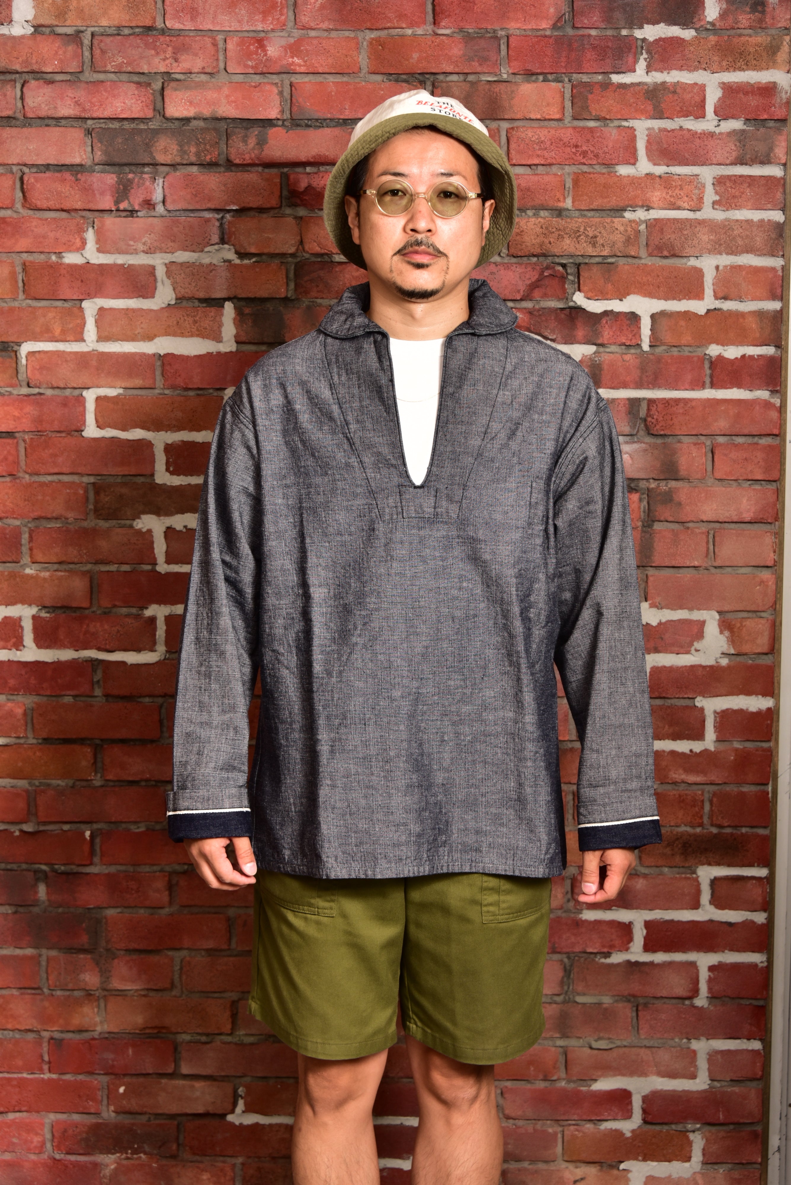 WAREHOUSE × CLUTCH CAFE LONDON French Line デニムプルオーバージャケット