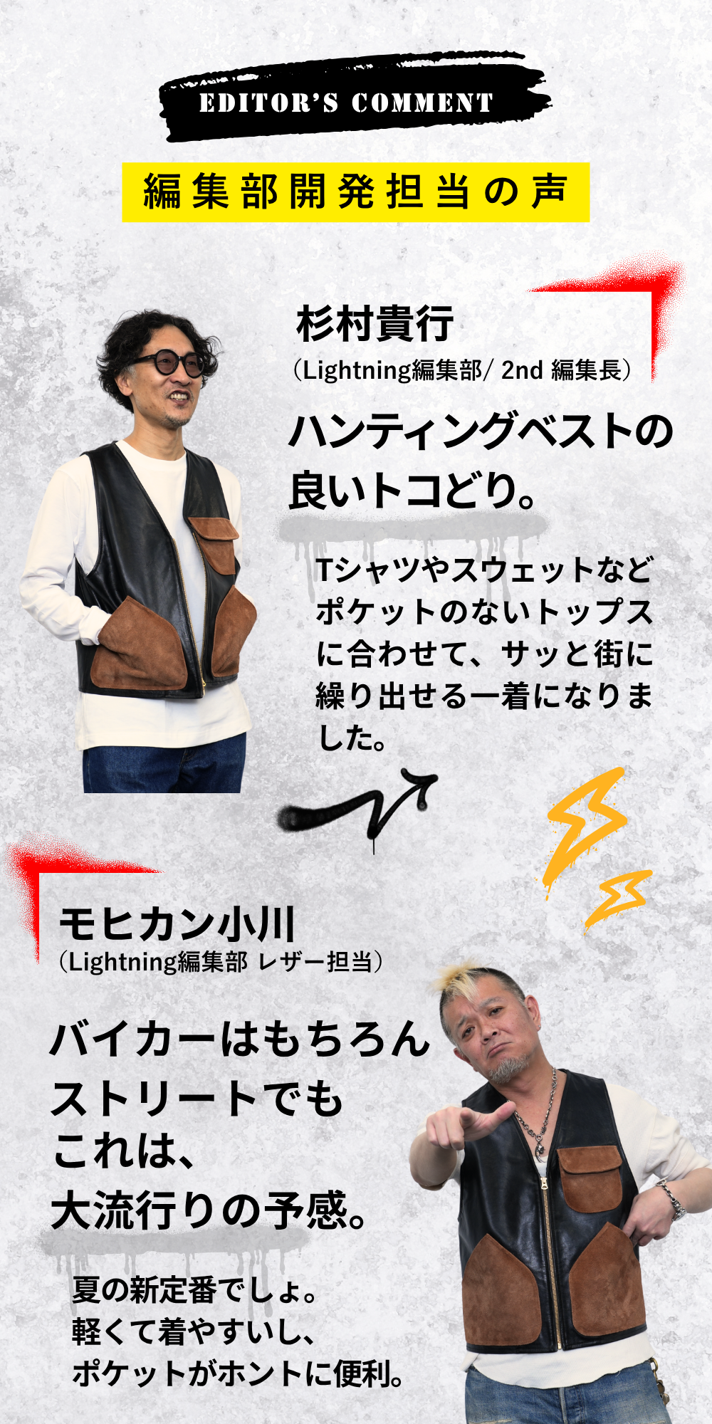 茶芯ハンティングベスト(Lightning×YUKA EDITION)【8月21日頃出荷】