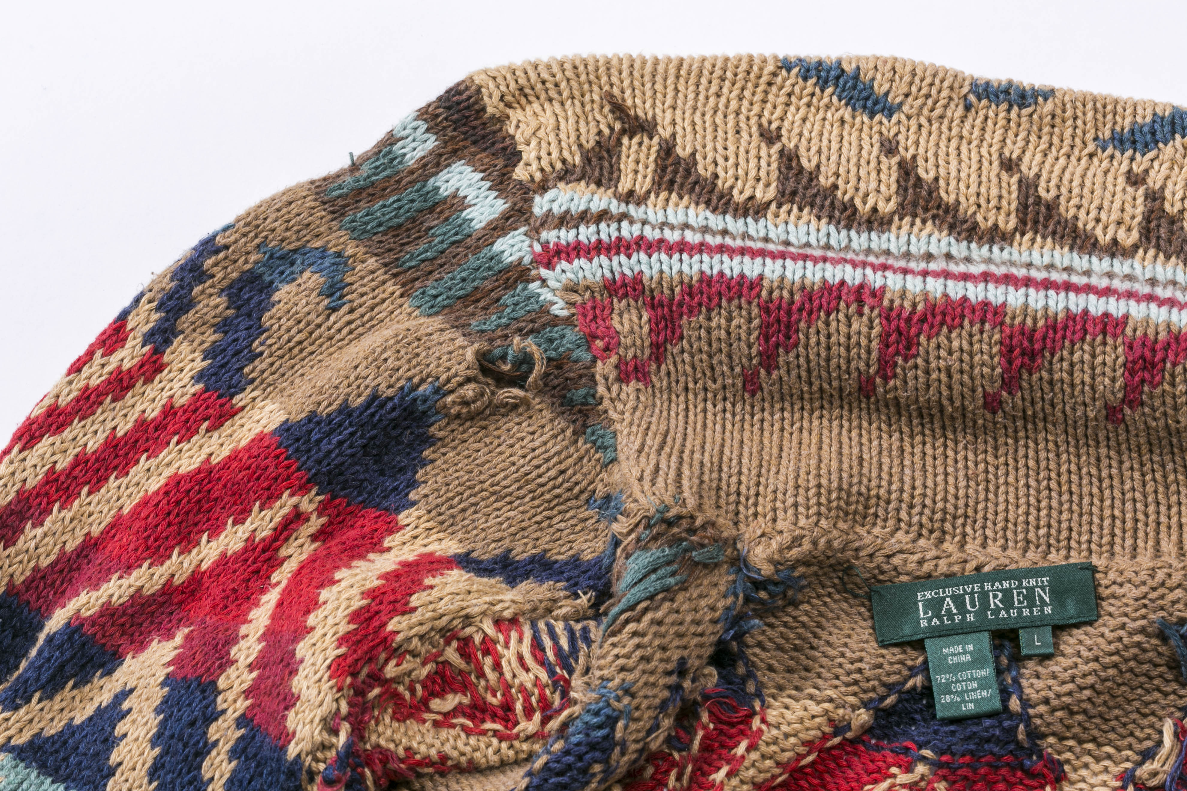 1990s Lauren Hand Knit Cardigan
