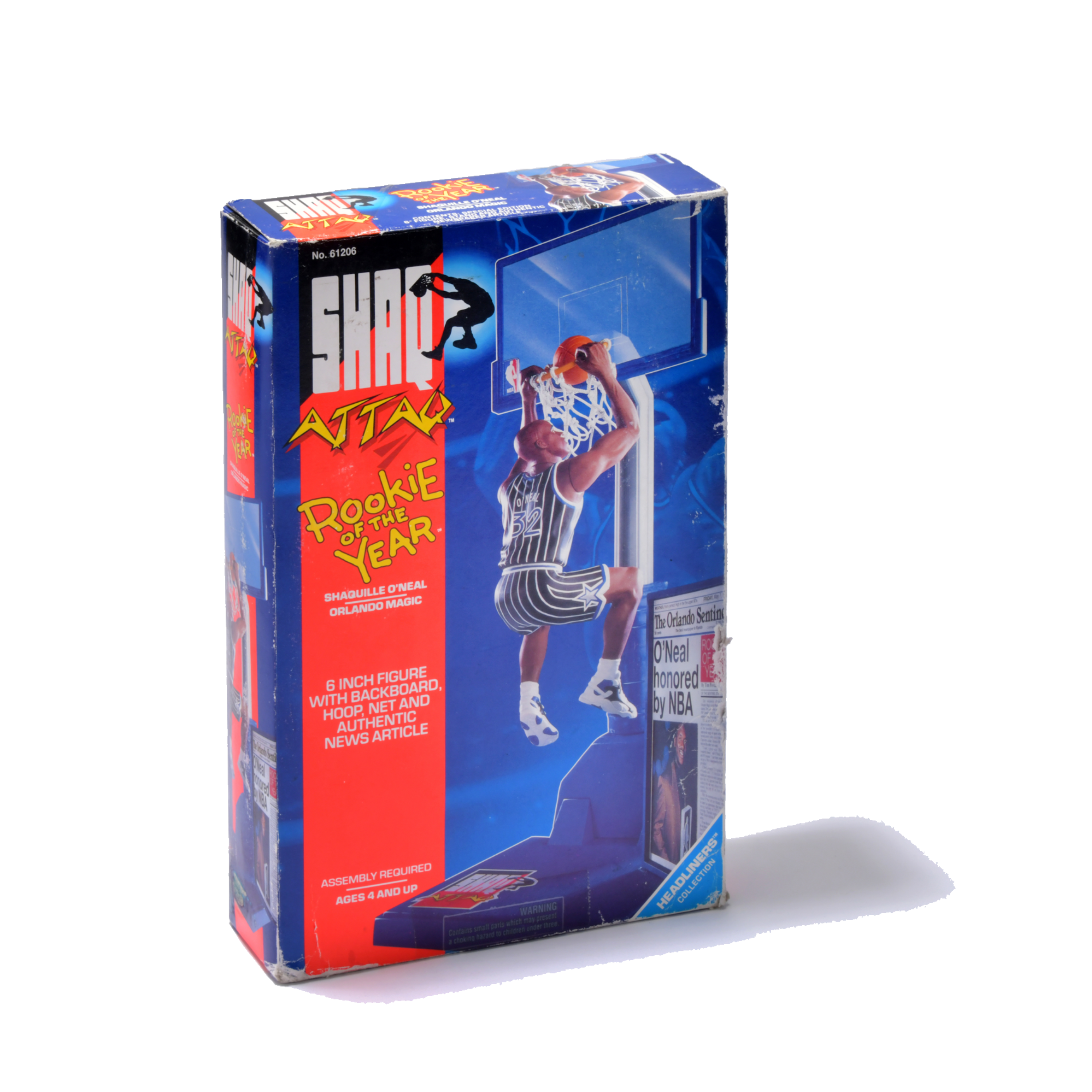 1993 Kenner SHAQ ATTAQ ROOKIE OF THE YEAR TOY